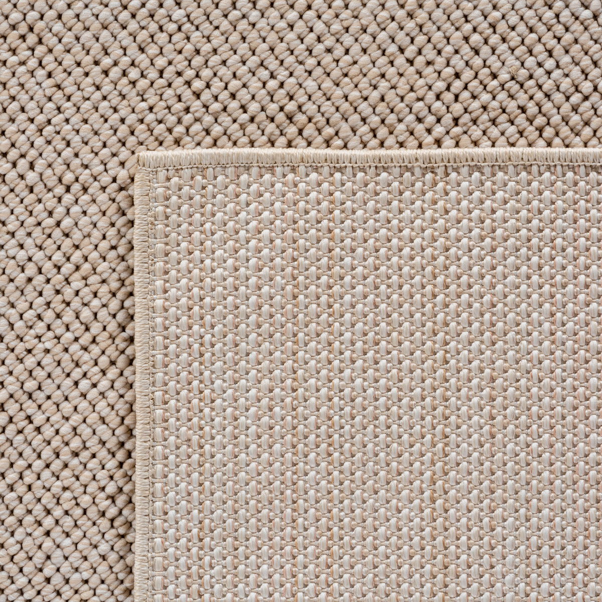 Carpettex Bouclé Teppich Schlingenflor Skandi Einfarbig Weich