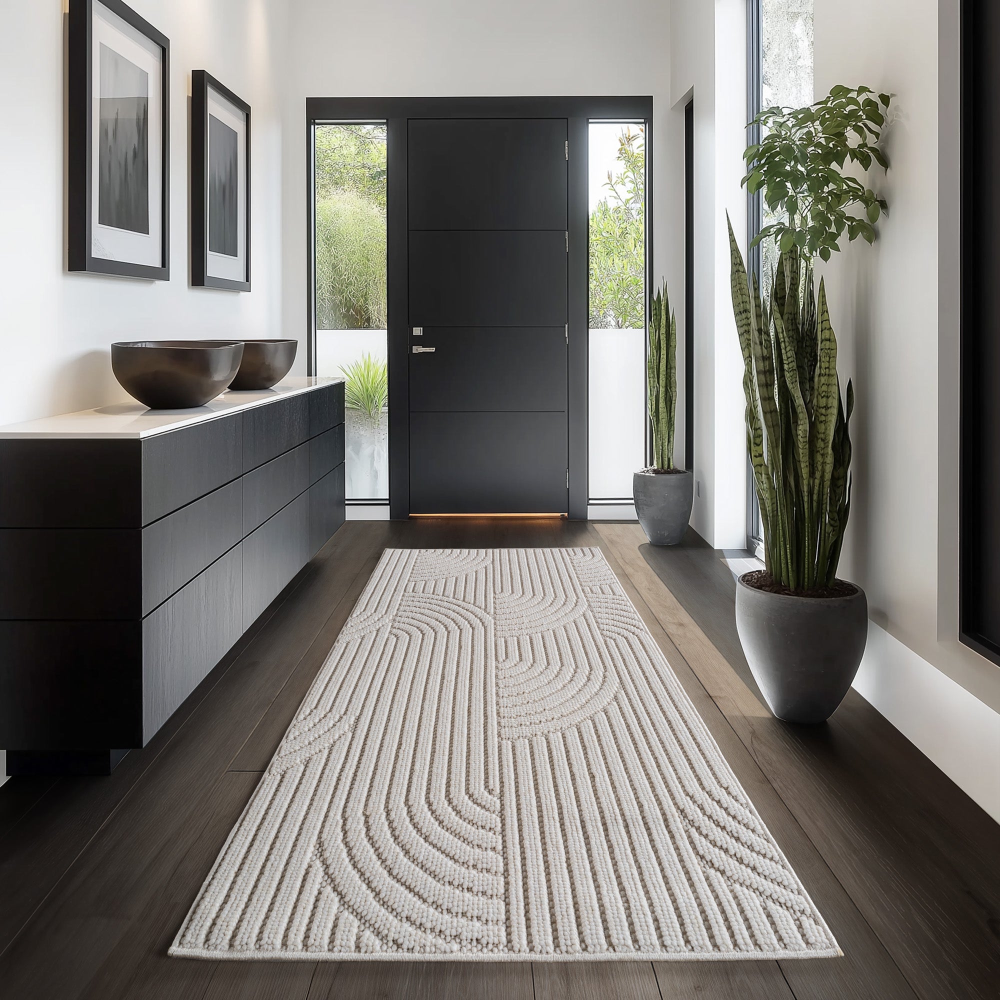 Carpettex Teppich Einfarbig Schlingenflor Skandi Stil Pflegeleicht Wohnzimmer