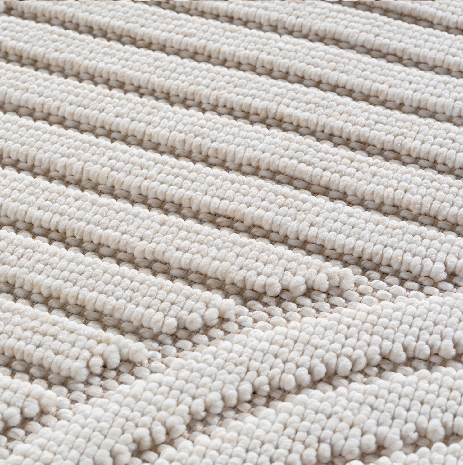 Carpettex Teppich Einfarbig Schlingenflor Skandi Stil Pflegeleicht Wohnzimmer