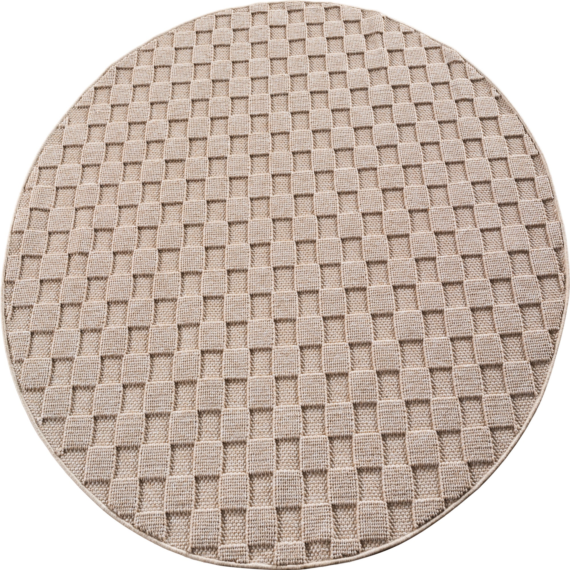 Carpettex Teppich Einfarbig Bouclé Karo Stil Pflegeleicht Wohnzimmer Esszimmer