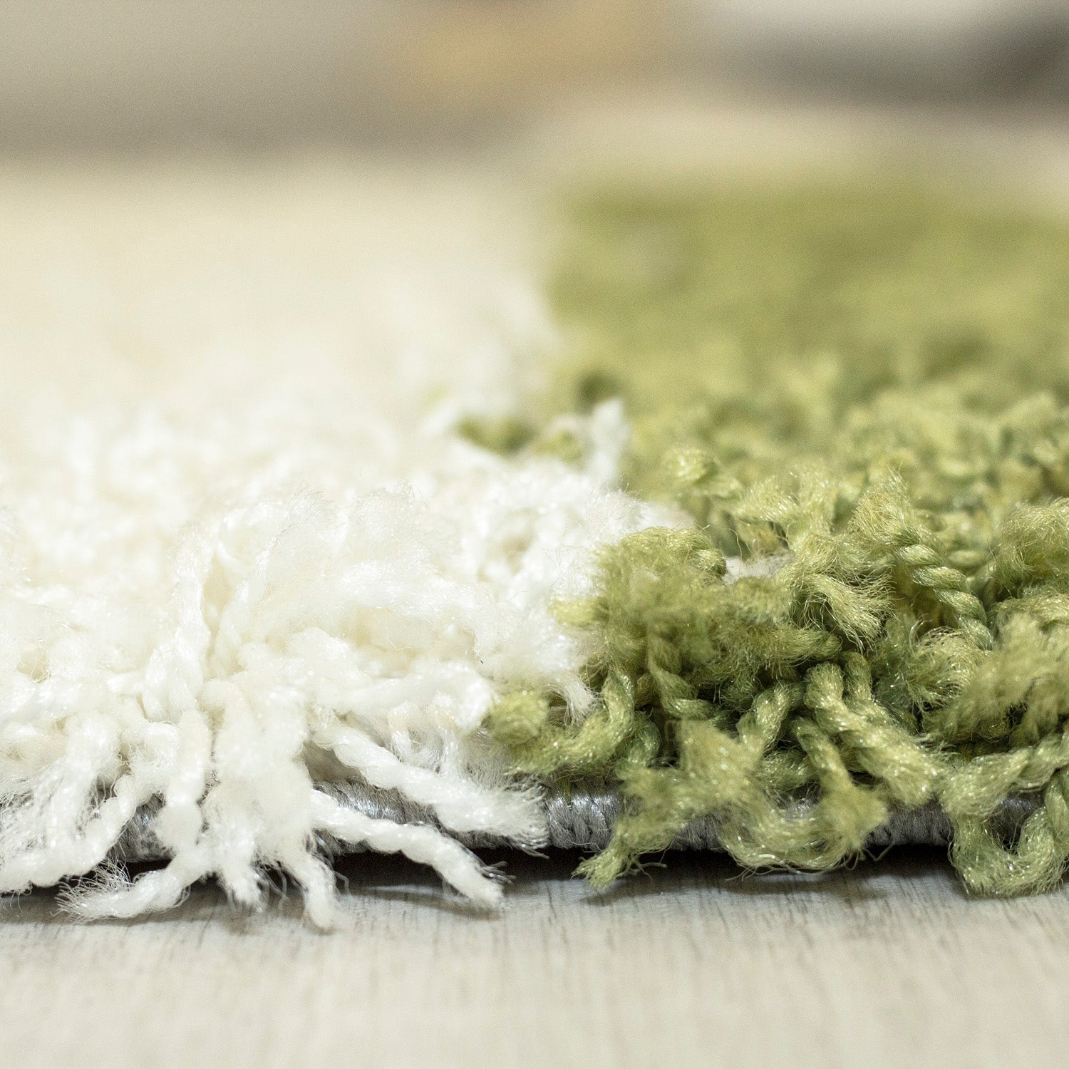 Designer Shaggy Teppich Modern Kariert Design Hochflor Teppich Wohnzimmer