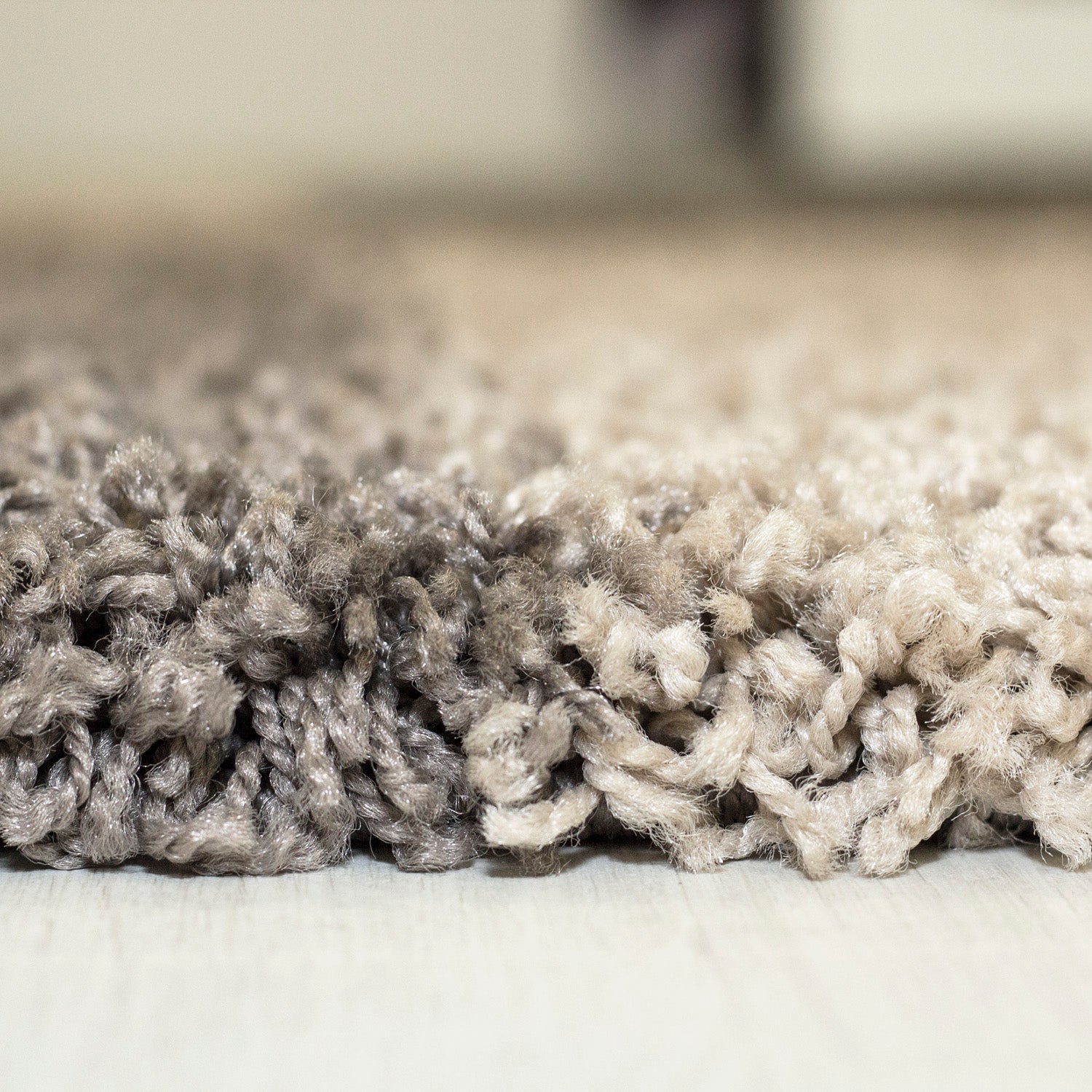 Designer Hochflor Teppich Modern Kariert Design Shaggy Teppich Wohnzimmer