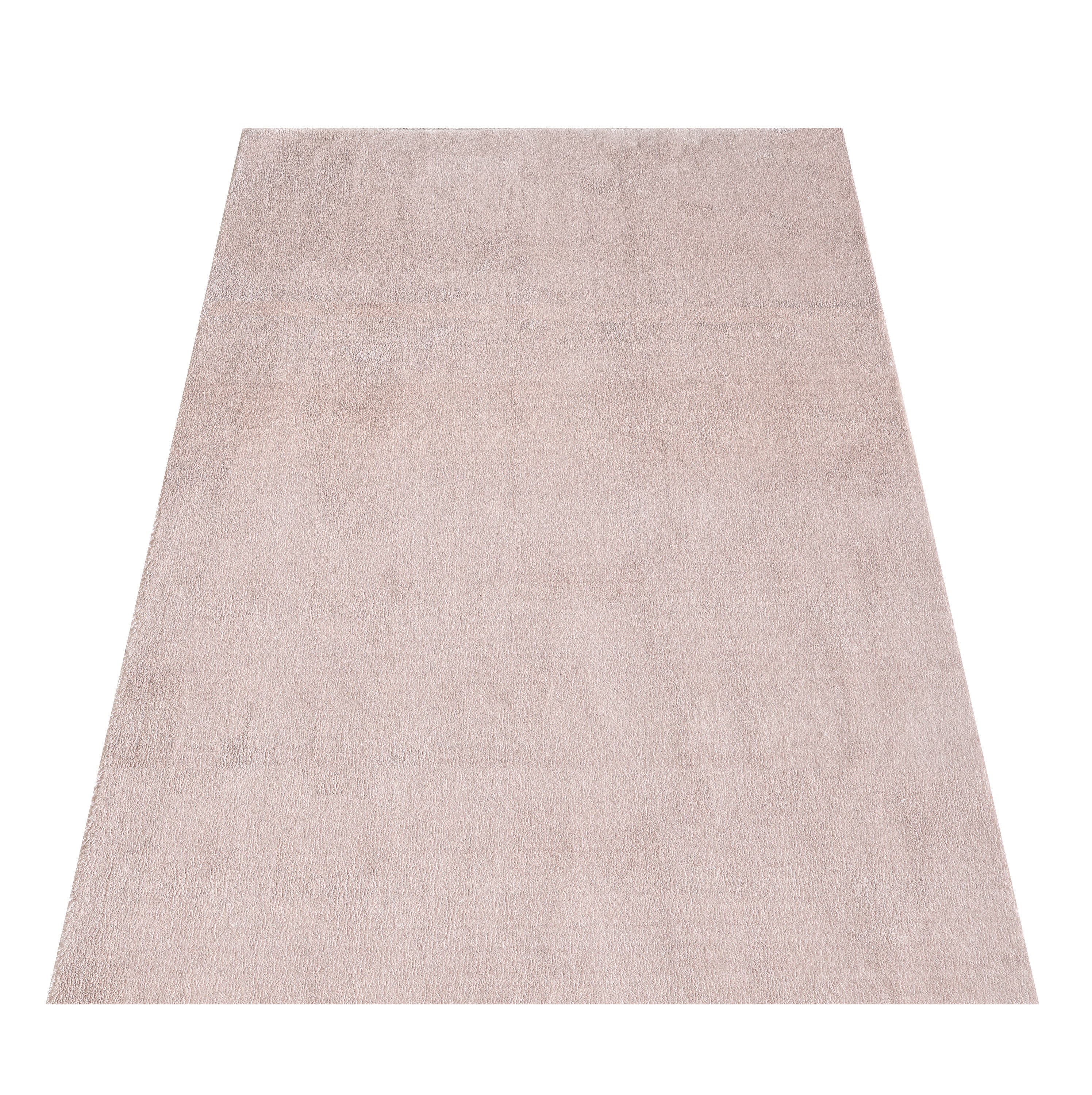 Washable deep pile rug for living room, plain faux fur plush, super soft