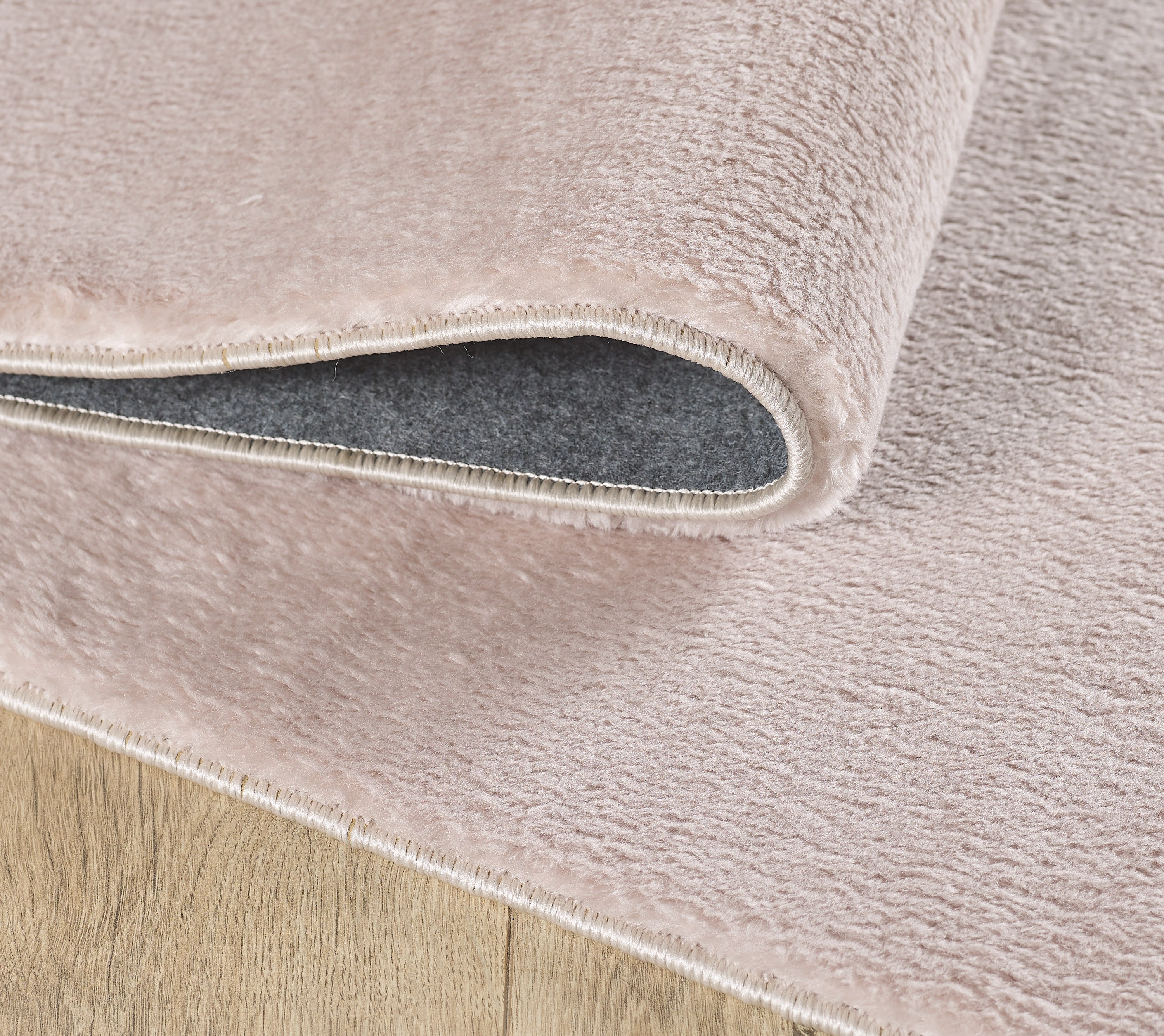 Washable deep pile rug for living room, plain faux fur plush, super soft