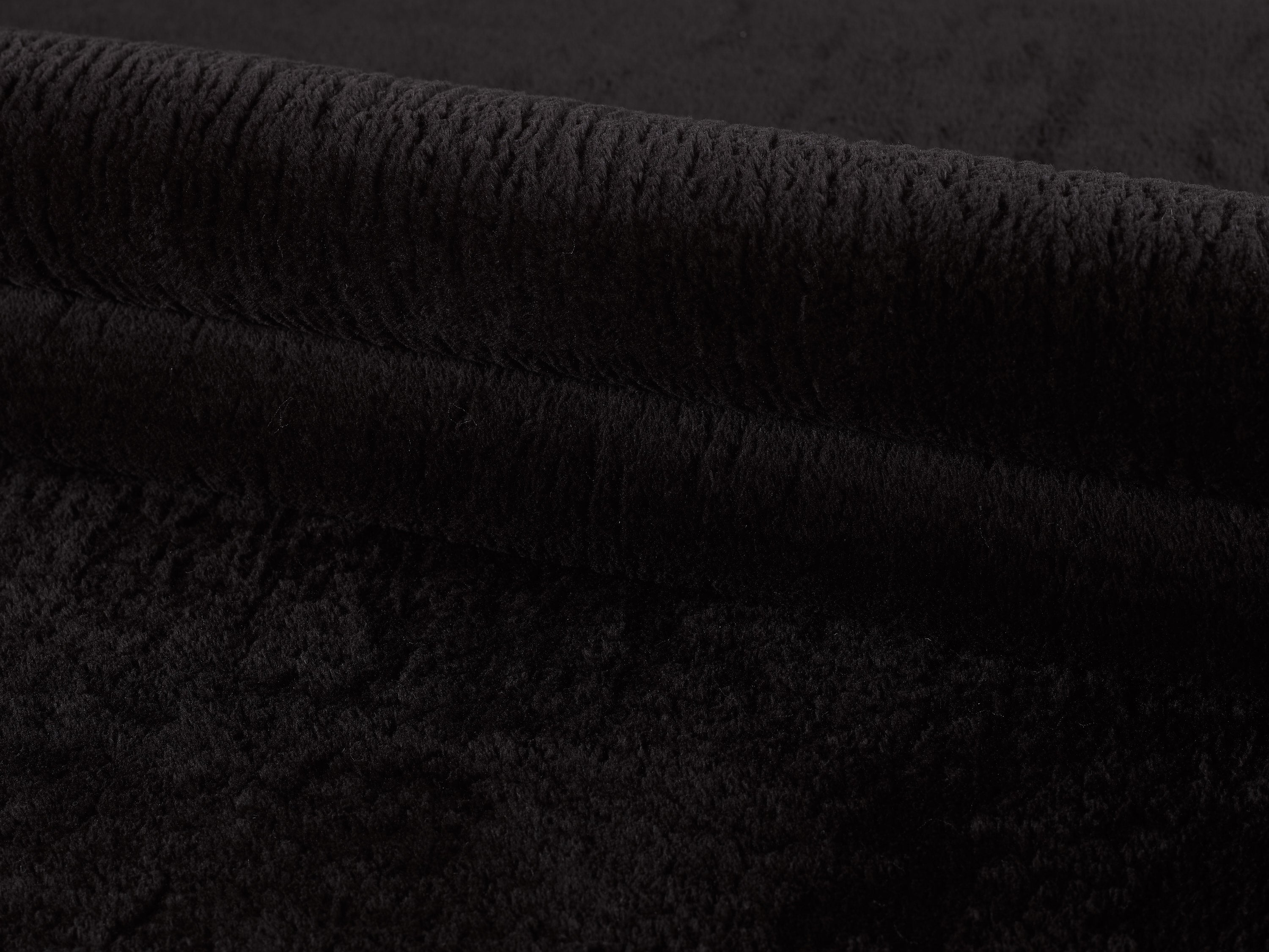 Washable deep pile rug for living room, plain faux fur plush, super soft