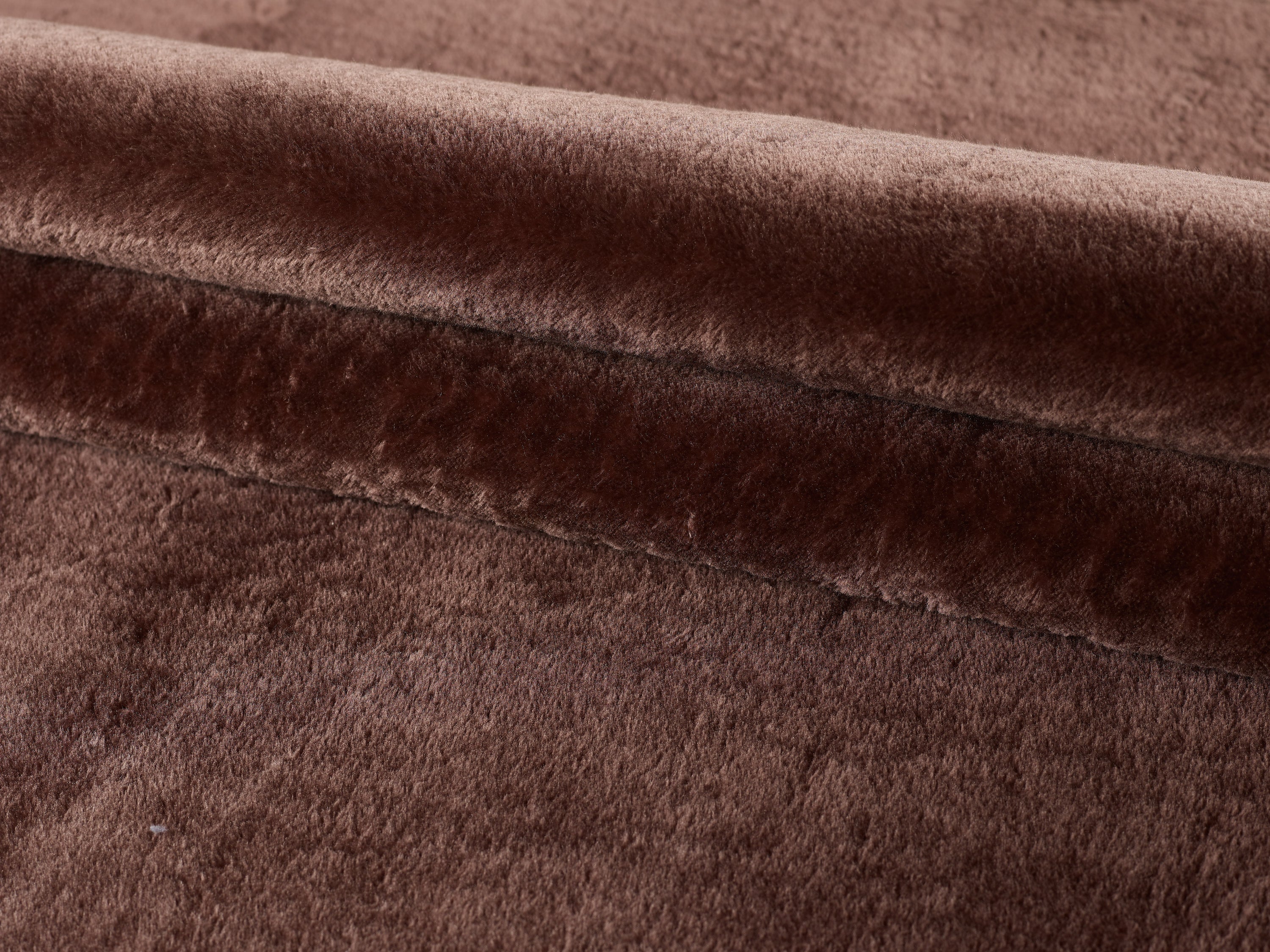 Tapis lavable pour salon, fausse fourrure unie, poils longs, aspect fourrure super doux