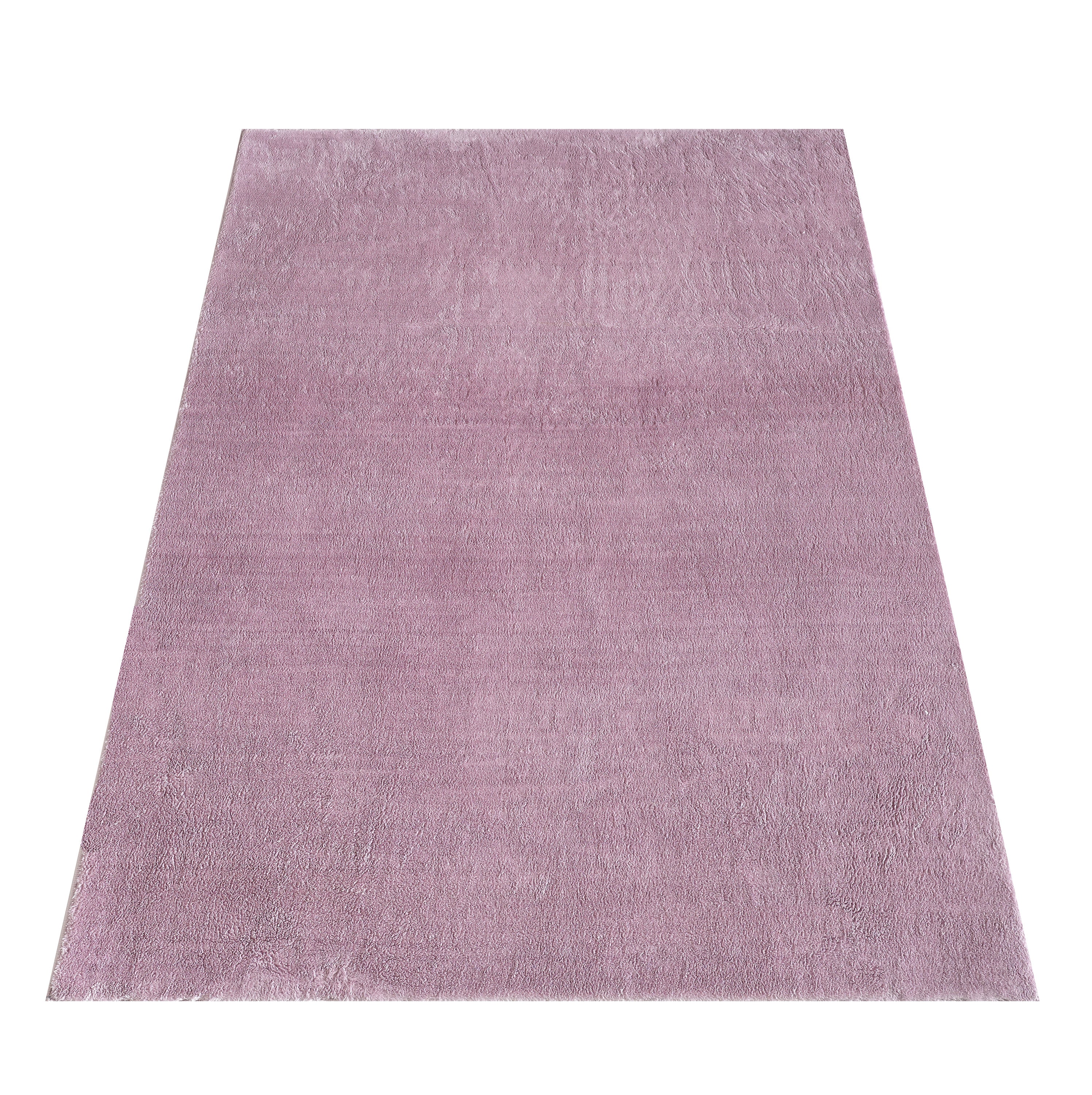 Washable deep pile rug for living room, plain faux fur plush, super soft