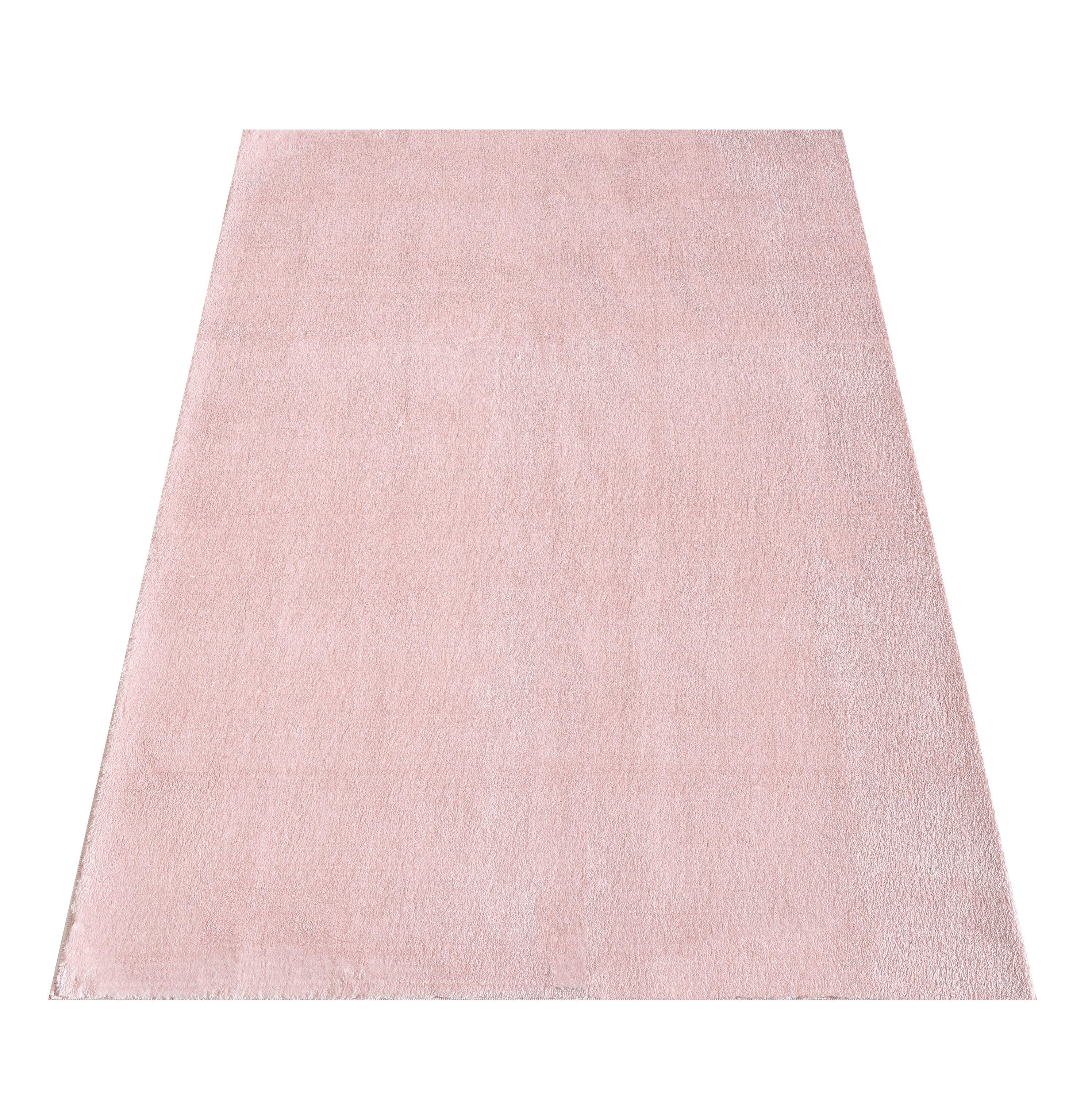 Washable deep pile rug for living room, plain faux fur plush, super soft