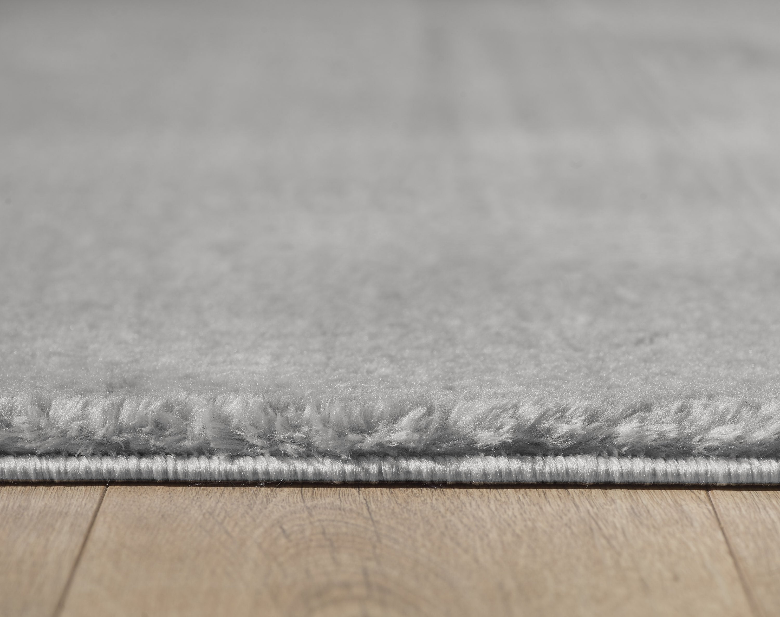 Washable deep pile rug for living room, plain faux fur plush, super soft