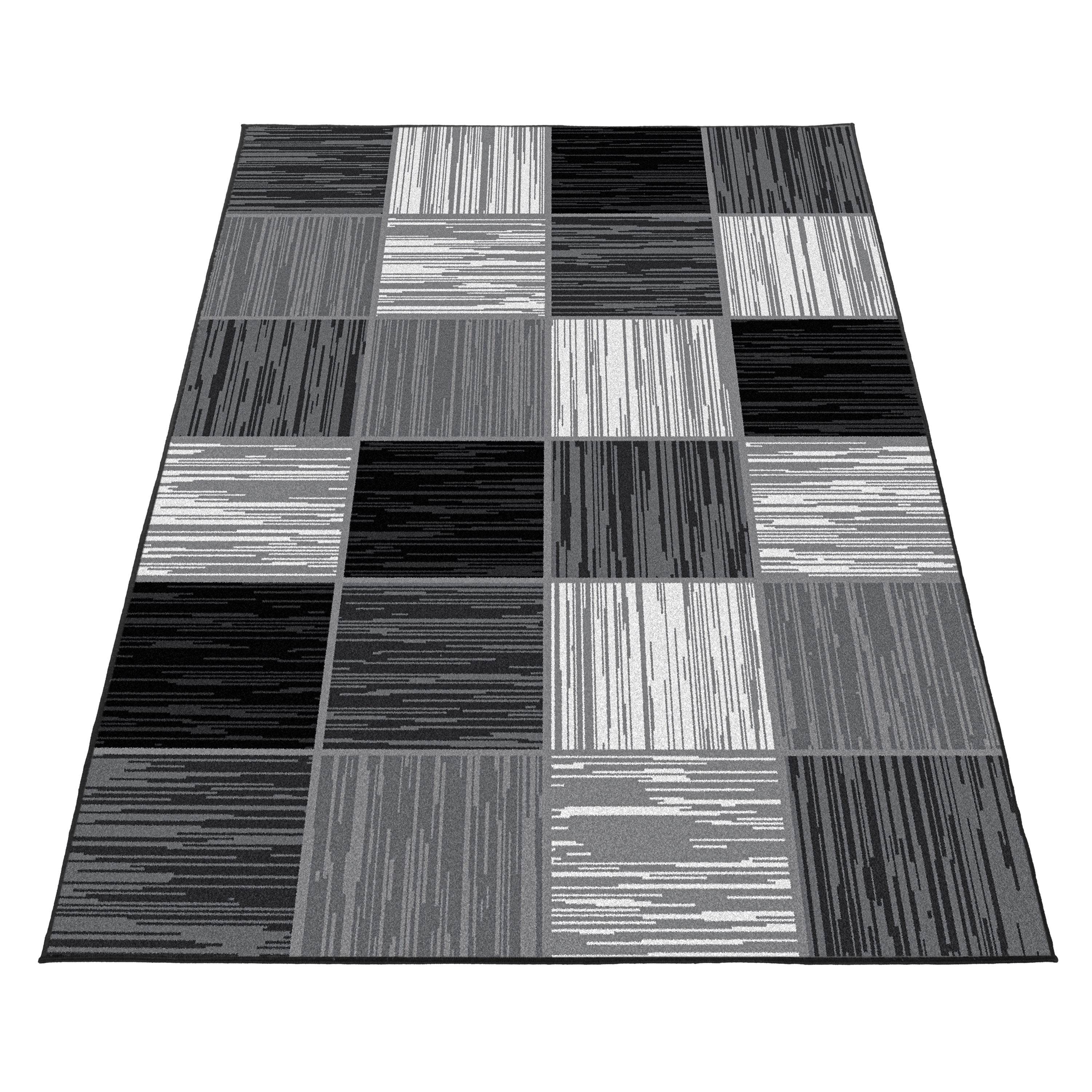 Modern Kurzflor Teppiche Geometrisch Design Weicher Flor Teppich Wohnzimmer