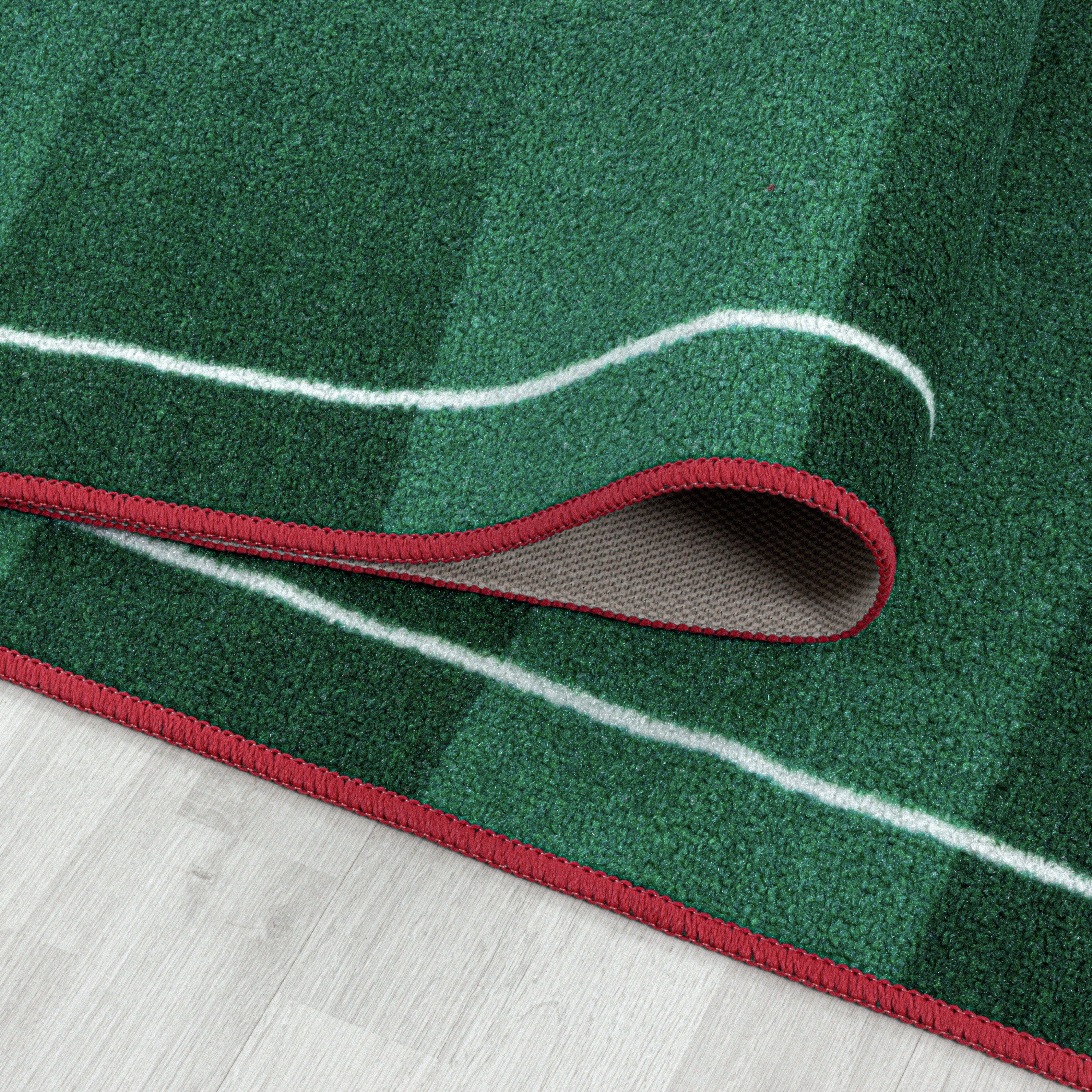 Kinderteppich Jungen Fußballstadion Teppich Kinderzimmer Spielteppich Rutschfest