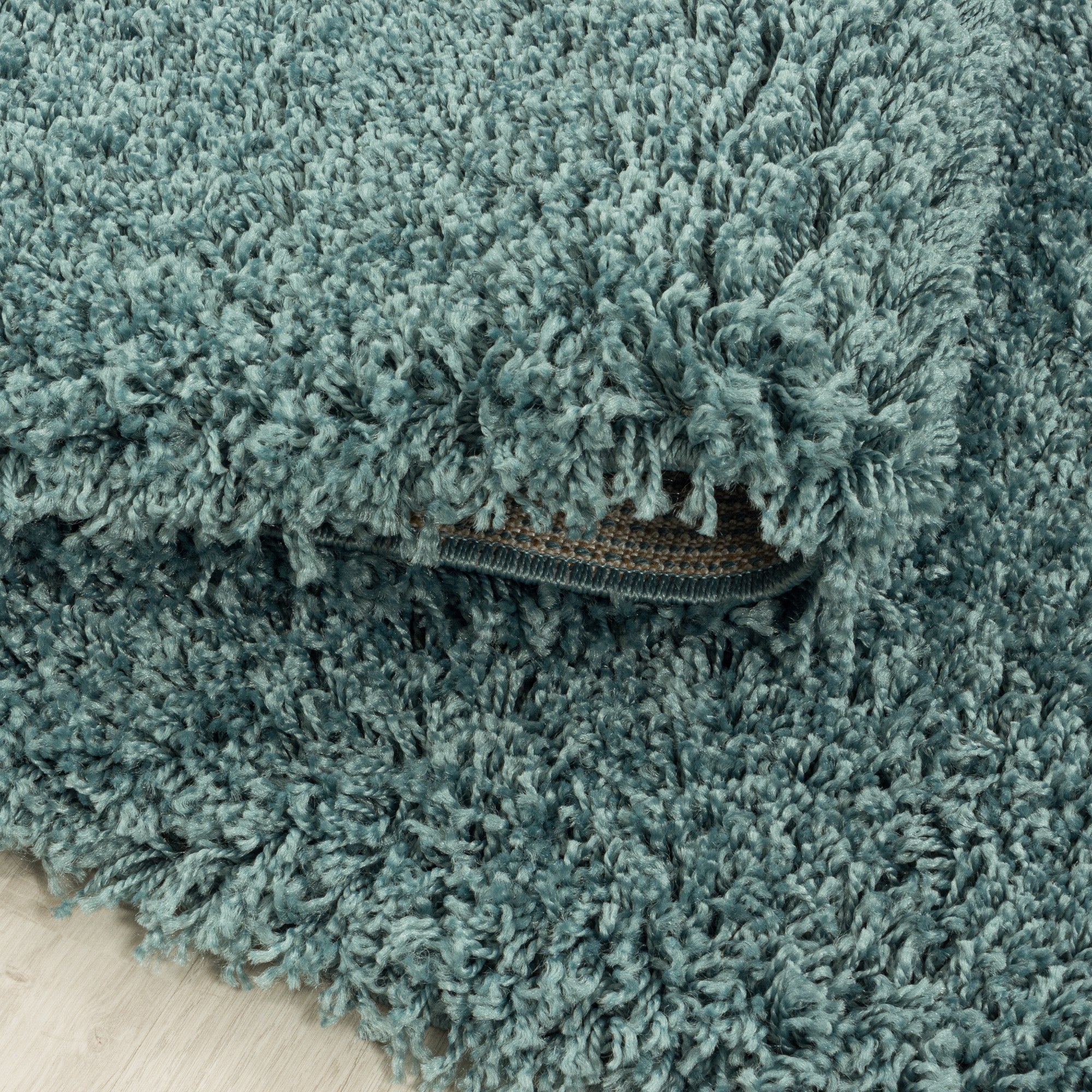 Teppich Wohnzimmer Hochflor Einfarbiges Design Langflor Shaggy Modern Flauschig