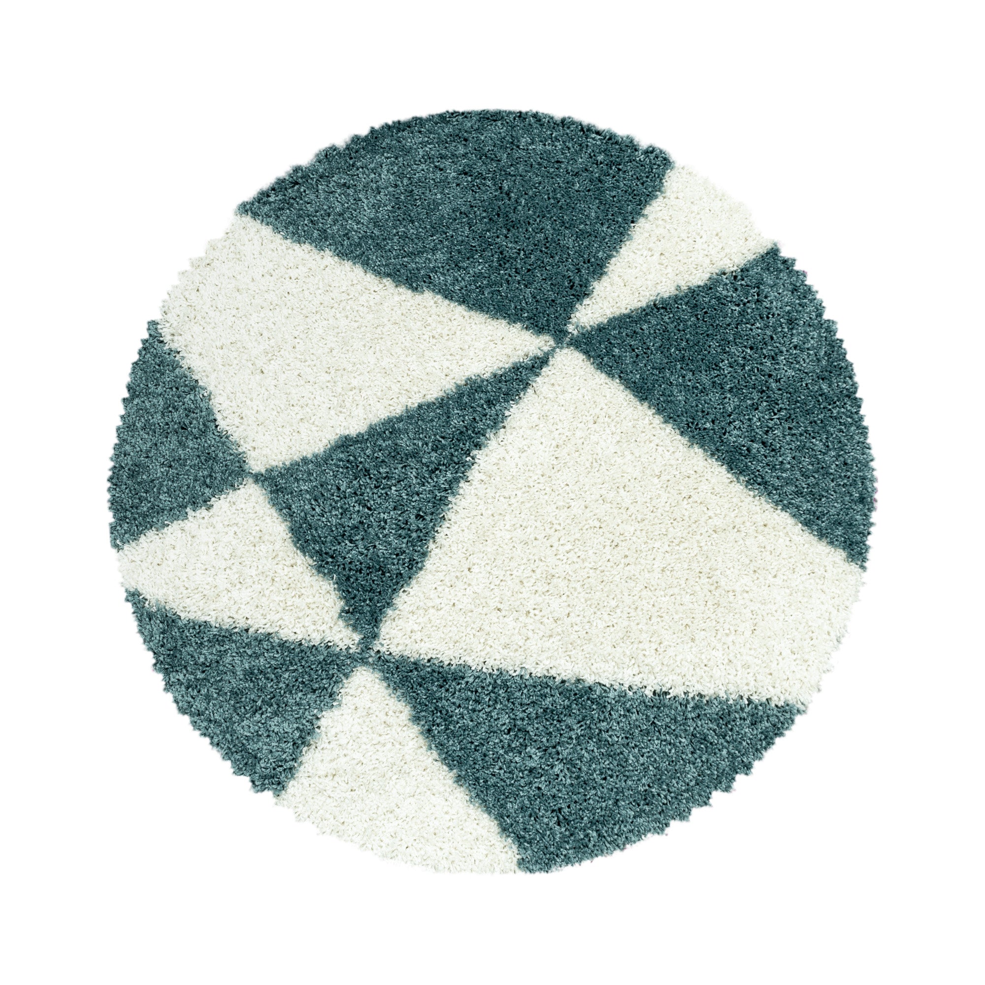 Hochflor Teppich Langflor Mäander Design Flauschig Shaggy Teppich Wohnzimmer