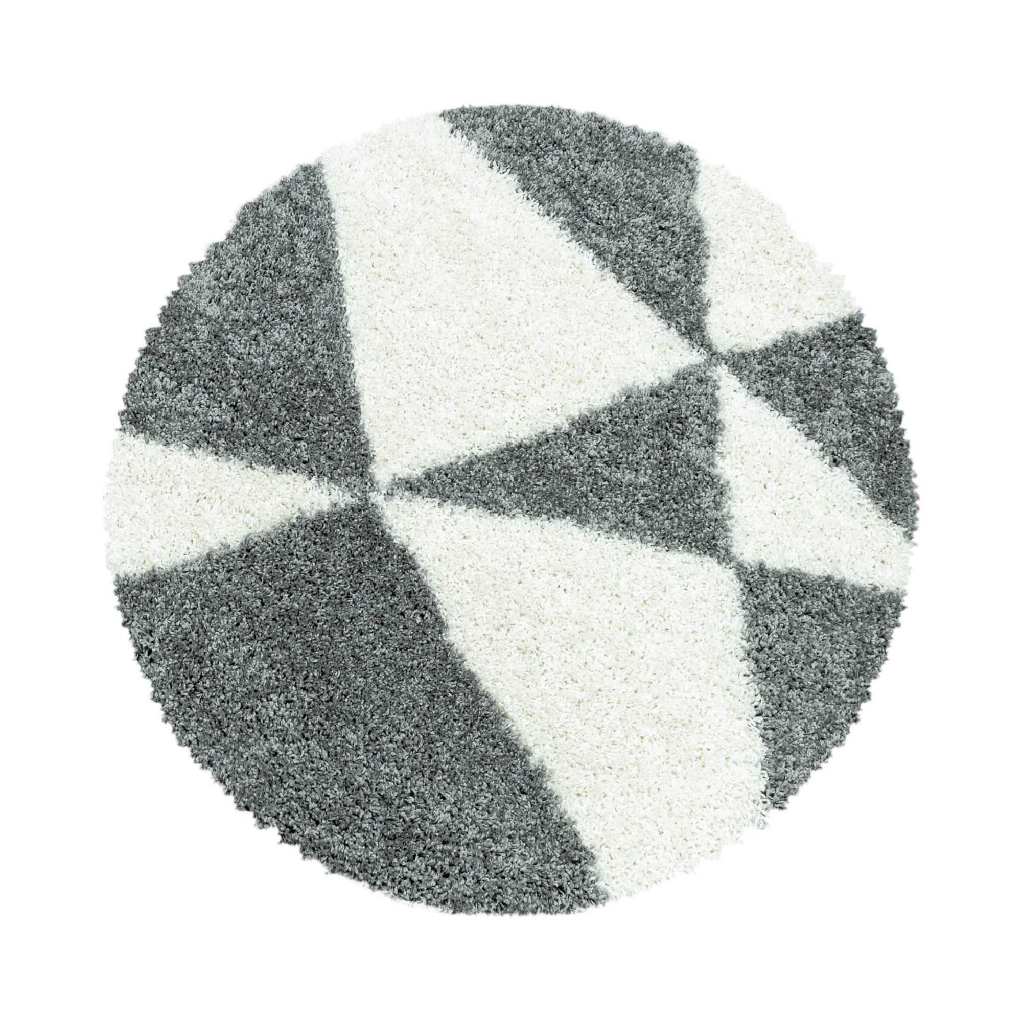 Hochflor Teppich Langflor Mäander Design Flauschig Shaggy Teppich Wohnzimmer