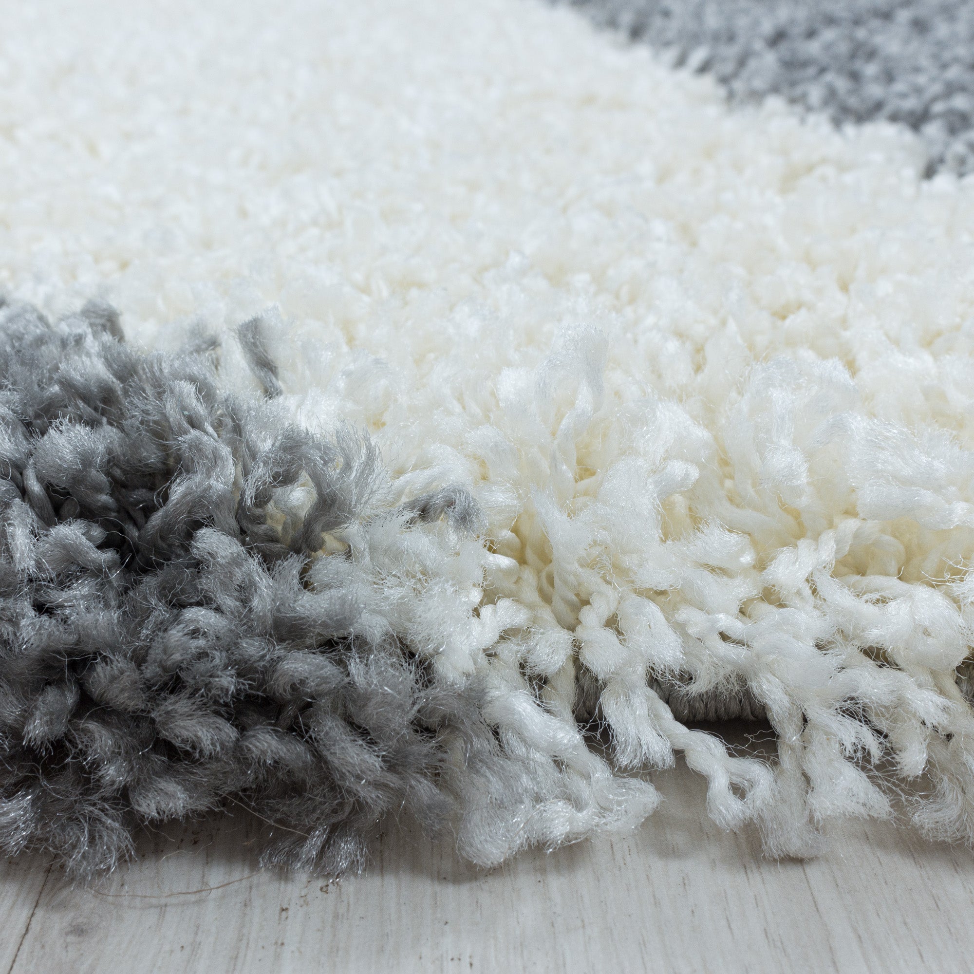 Hochflor Teppich Langflor Mäander Design Flauschig Shaggy Teppich Wohnzimmer