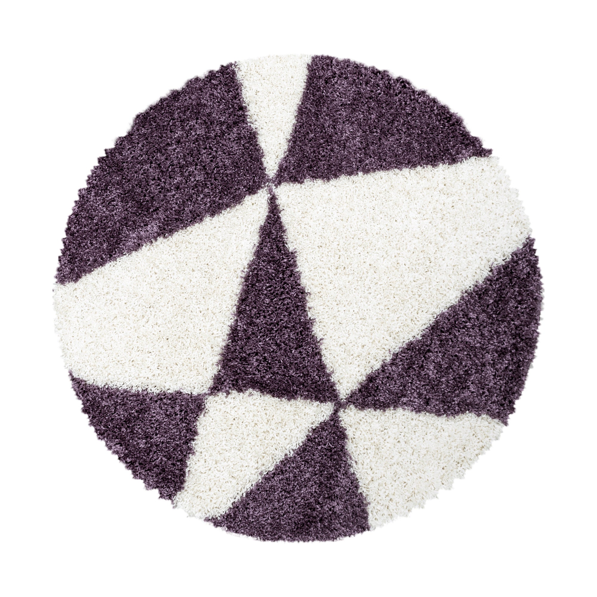 Hochflor Teppich Langflor Mäander Design Flauschig Shaggy Teppich Wohnzimmer