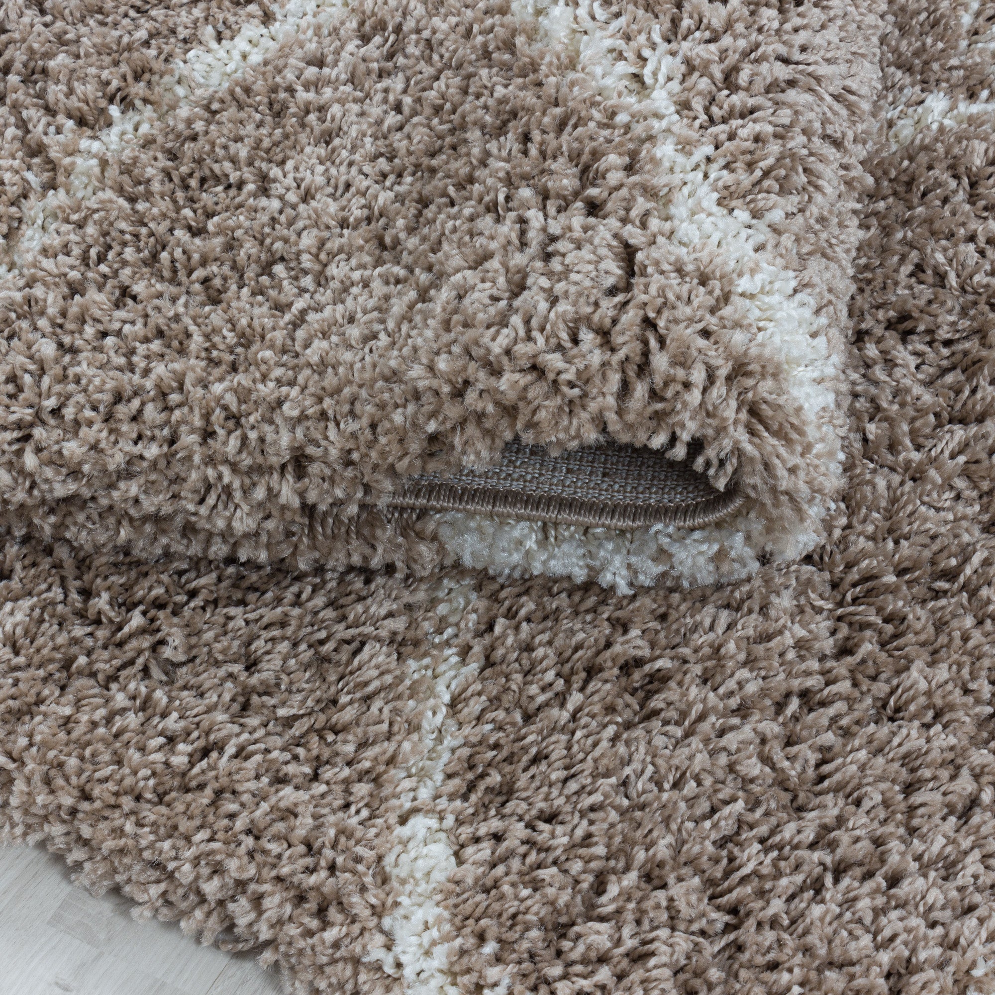 Hochflor Shaggy Teppich Wohnzimmer Skandinavisch Design Langflor flauschig weich