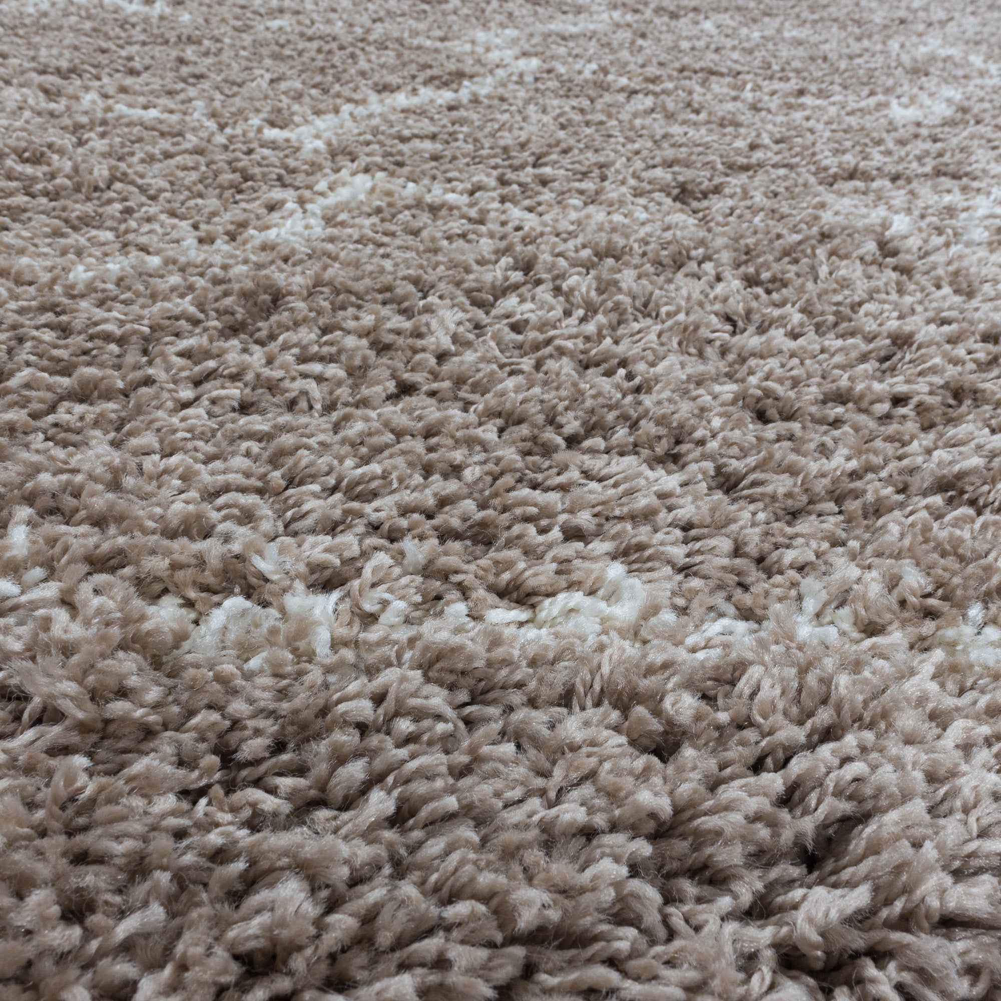 Hochflor Shaggy Teppich Wohnzimmer Skandinavisch Design Langflor flauschig weich