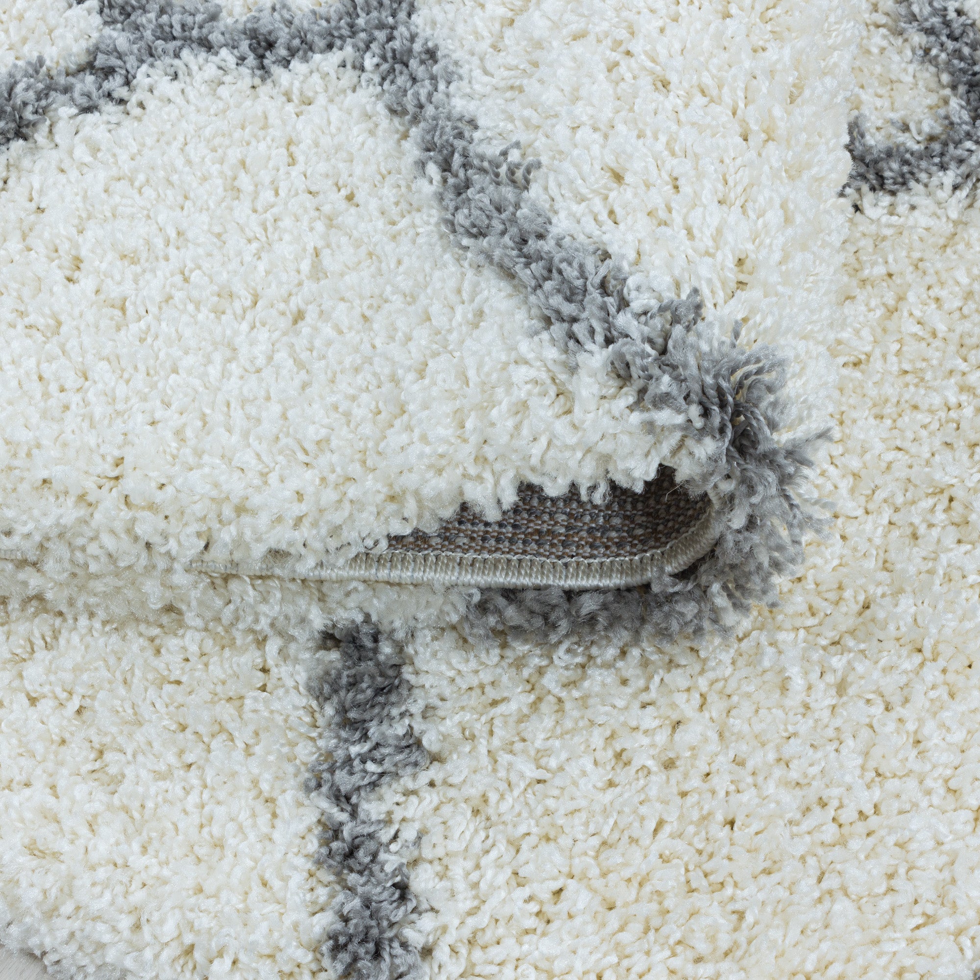 Hochflor Shaggy Teppich Wohnzimmer Skandinavisch Design Langflor flauschig weich