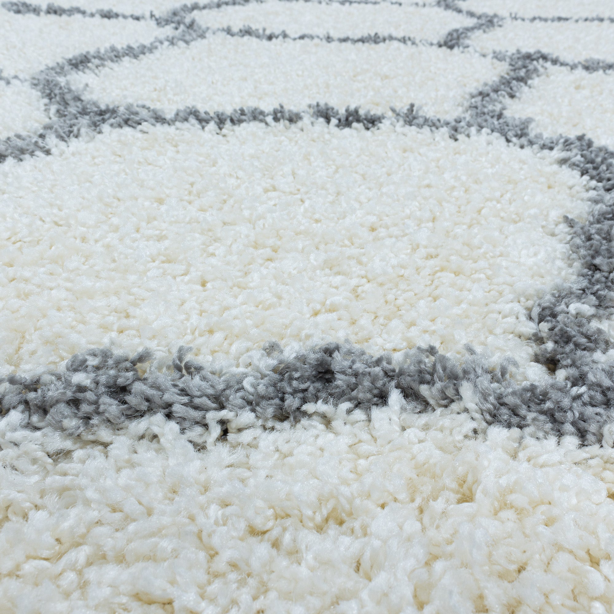 Hochflor Shaggy Teppich Wohnzimmer Skandinavisch Design Langflor flauschig weich