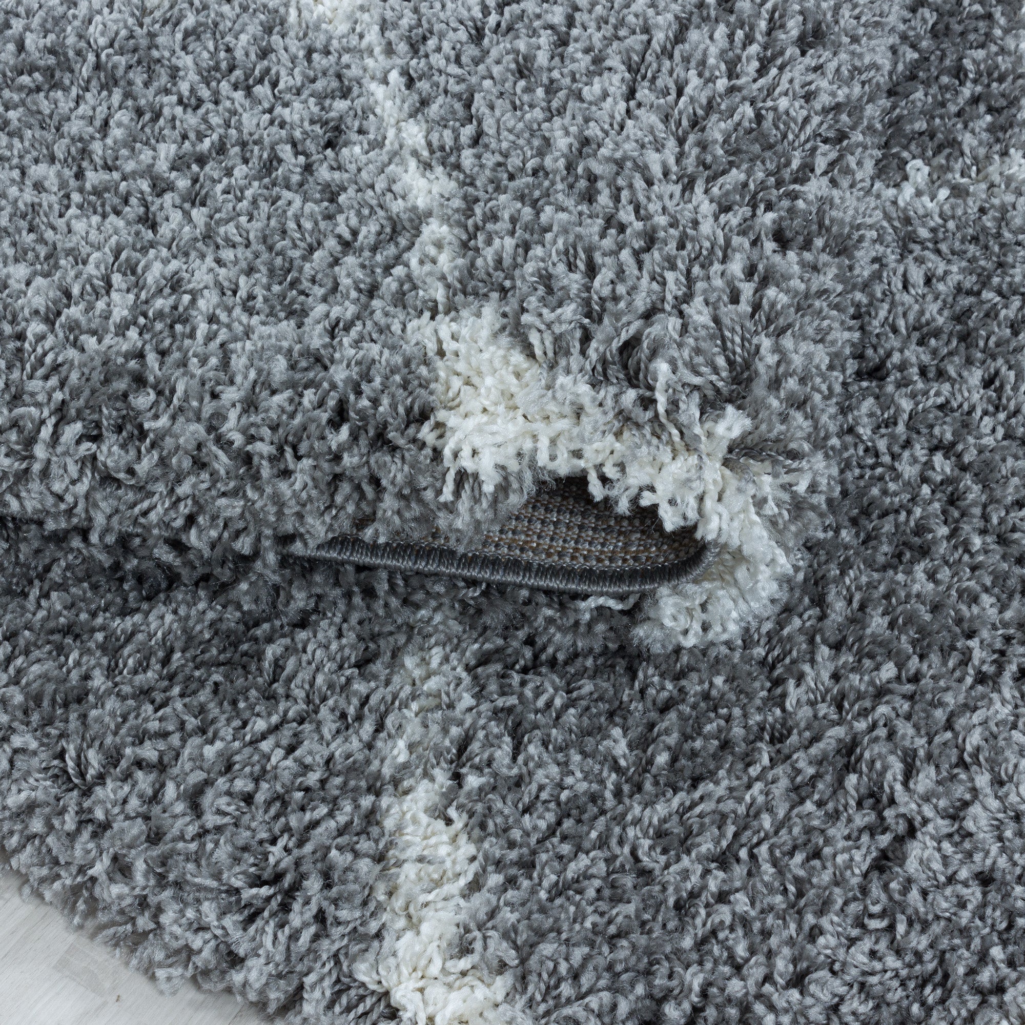 Hochflor Shaggy Teppich Wohnzimmer Skandinavisch Design Langflor flauschig weich