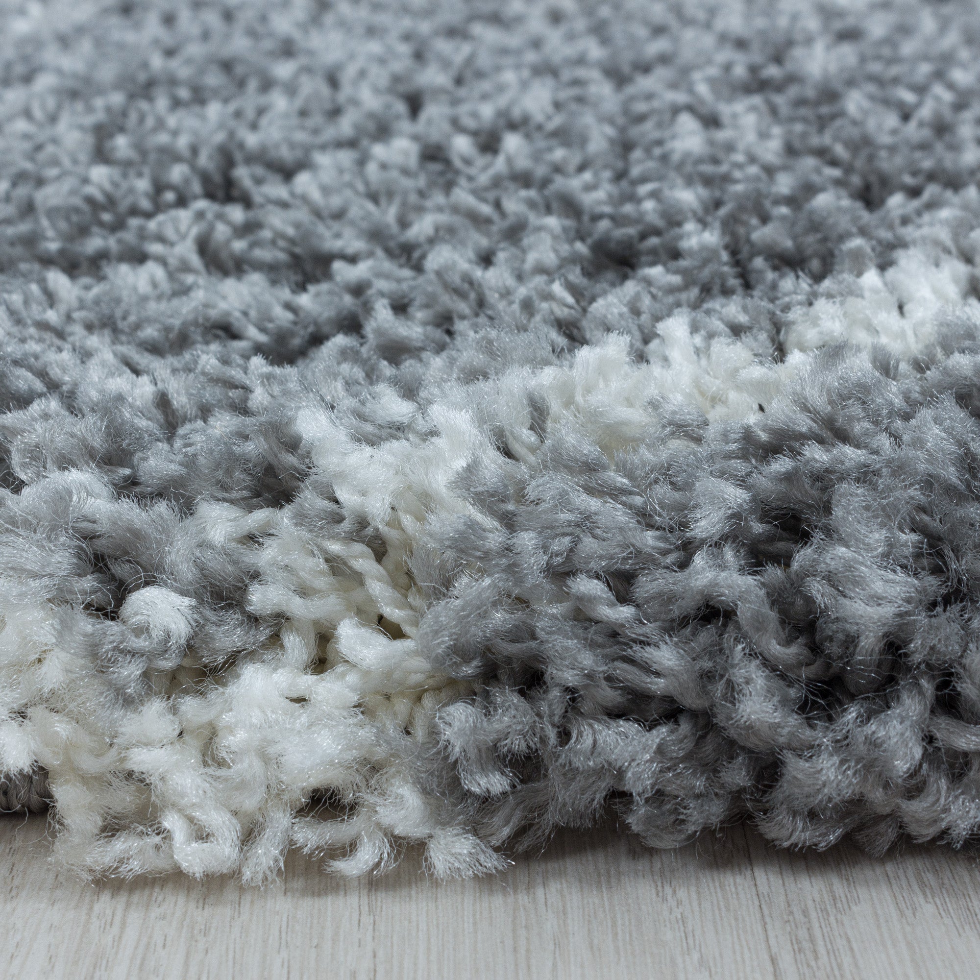 Runder Hochflor Teppich Skandinavische Rauten Design Shaggy Teppich Wohnzimmer