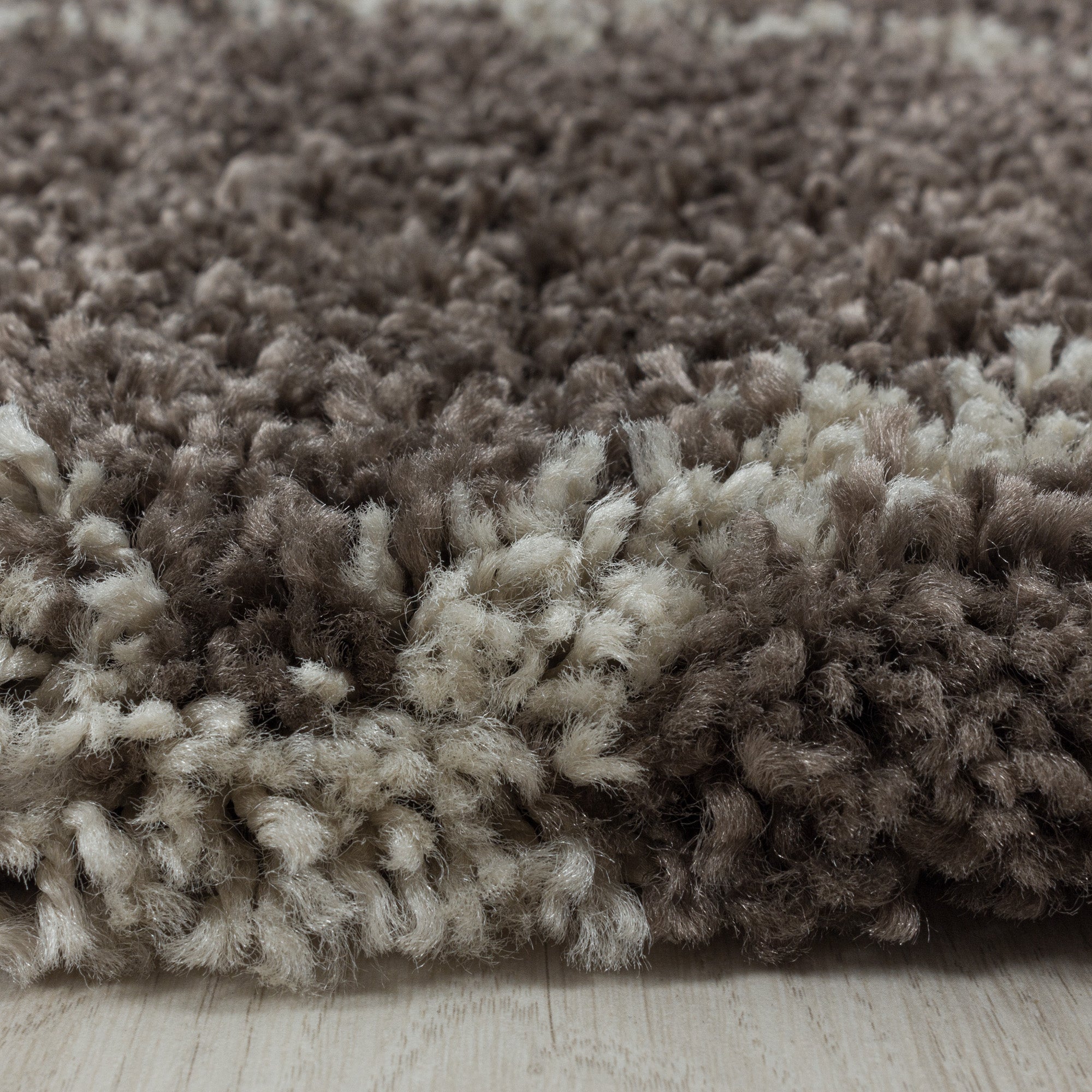 Runder Hochflor Teppich Skandinavische Rauten Design Shaggy Teppich Wohnzimmer
