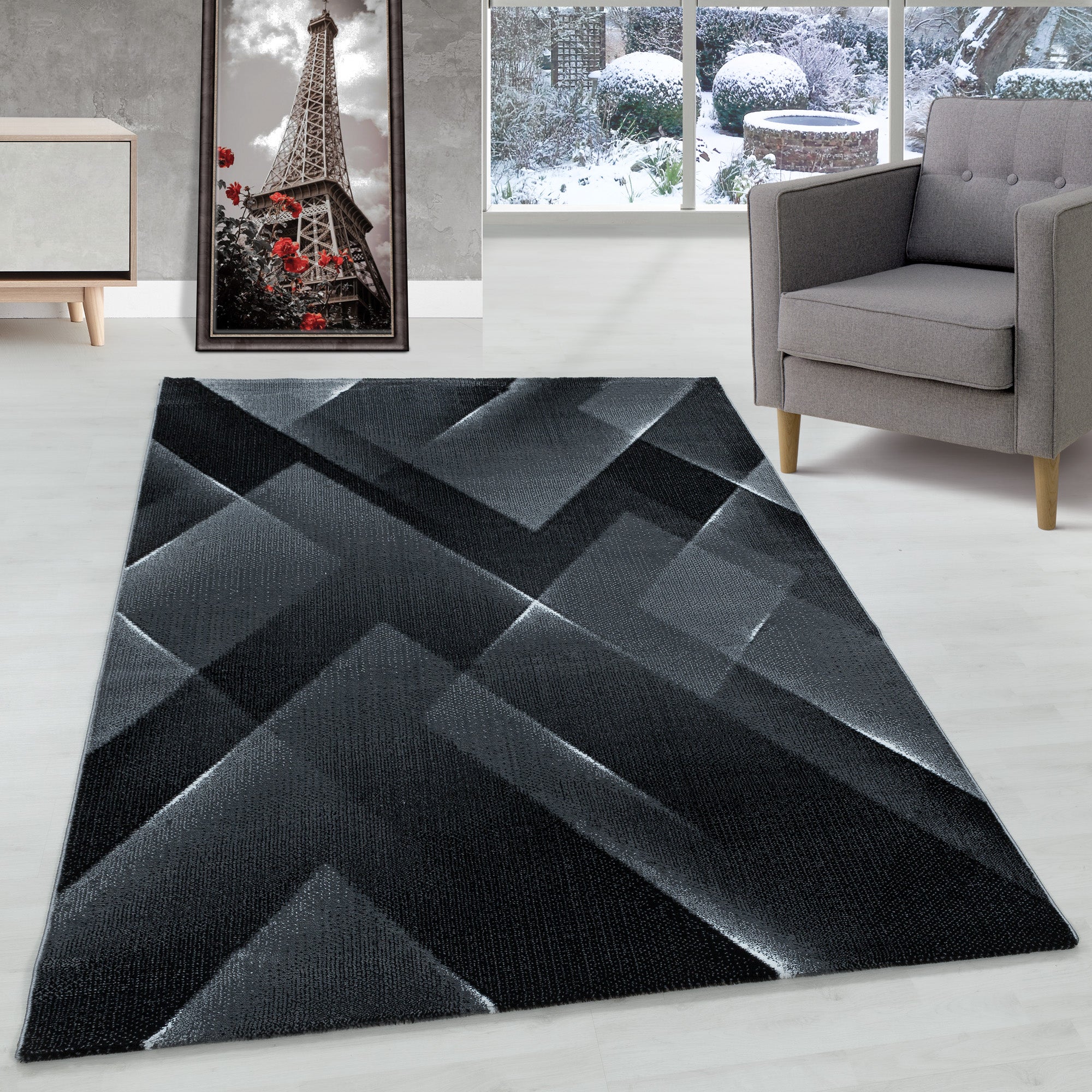 Modern Kurzflor Teppich Abstrakt Design Teppich Modern Stil Teppich Wohnzimmer