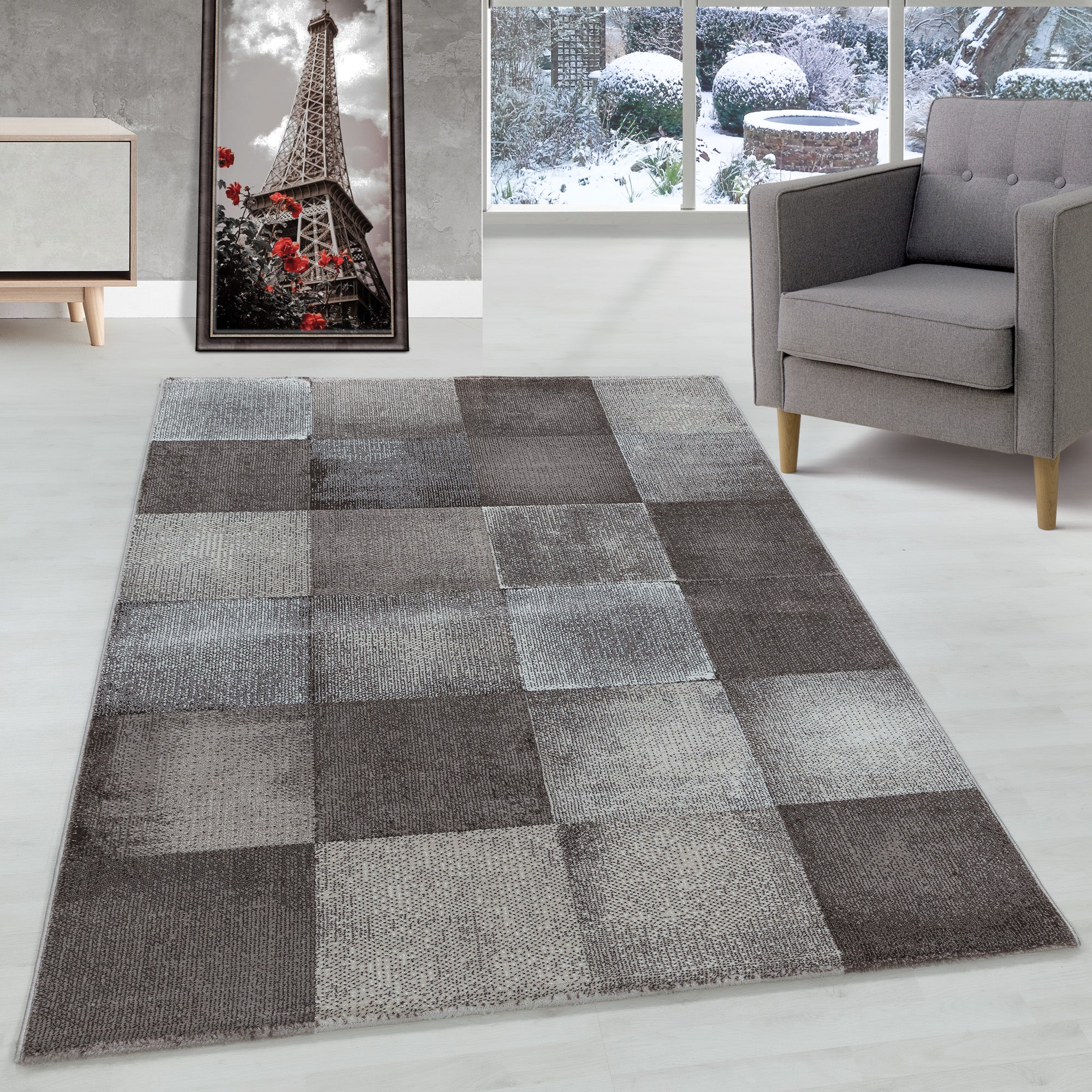 Modern Kurzflor Teppich Wellen Design Teppich Modern Stil Teppich Wohnzimmer