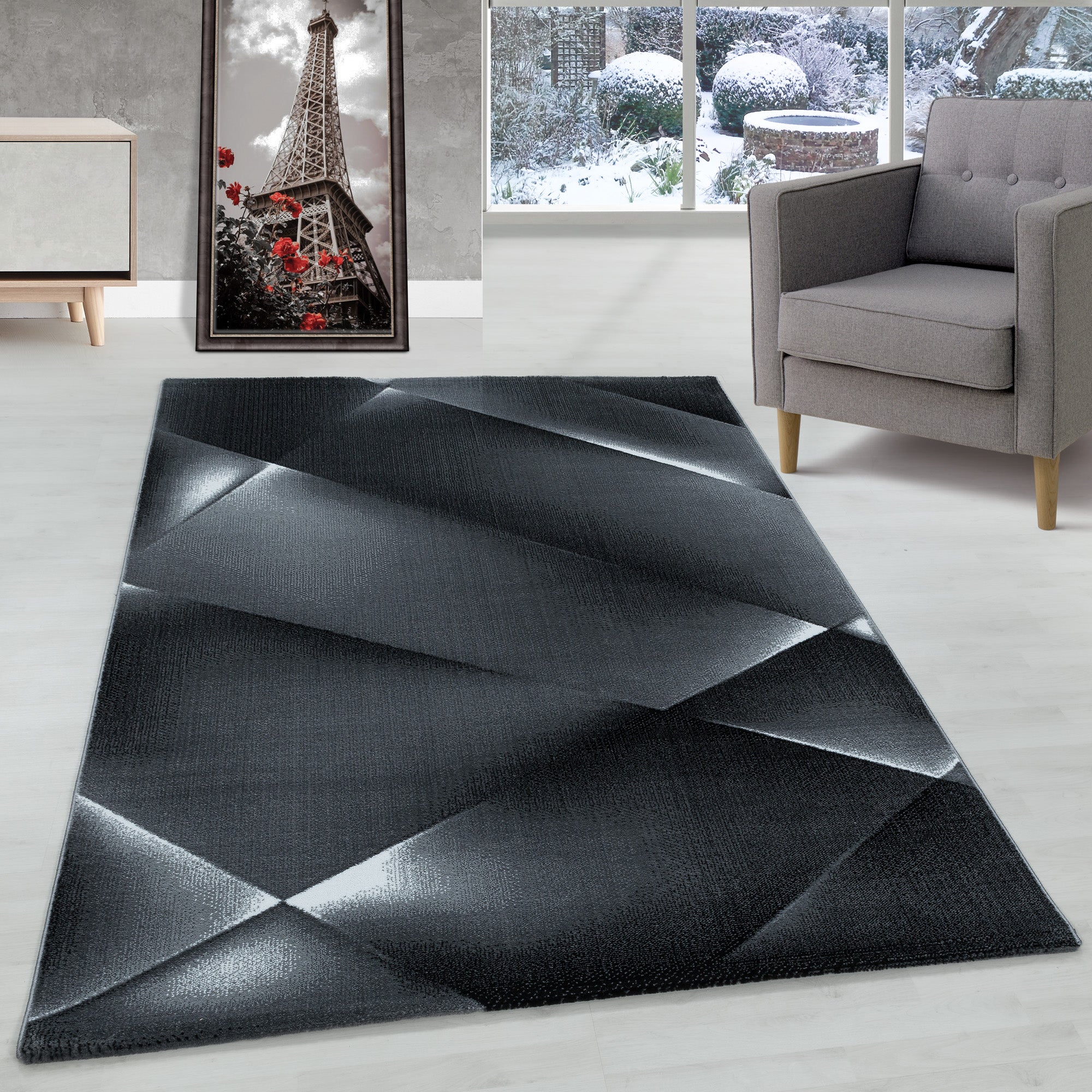 Modern Kurzflor Teppich Abstrakt Design Teppich Modern Stil Teppich Wohnzimmer