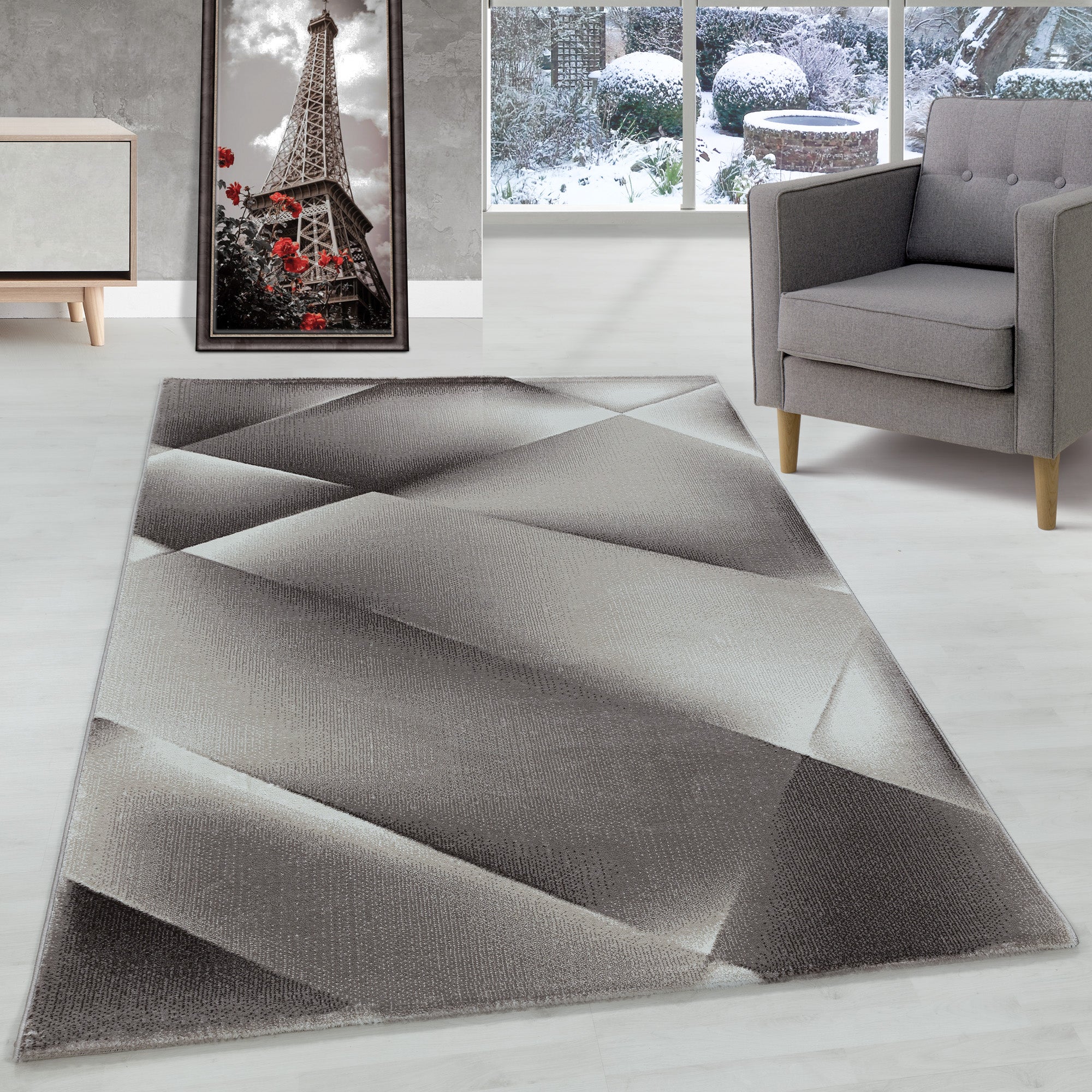 Modern Kurzflor Teppich Abstrakt Design Teppich Modern Stil Teppich Wohnzimmer