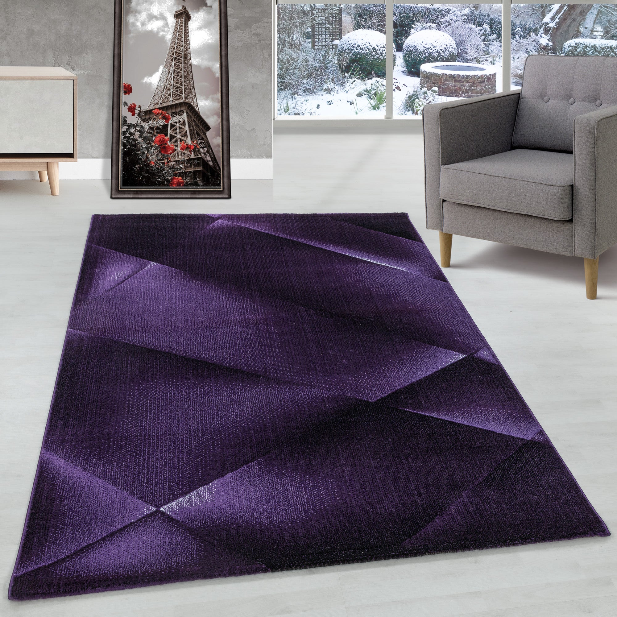 Modern Kurzflor Teppich Abstrakt Design Teppich Modern Stil Teppich Wohnzimmer