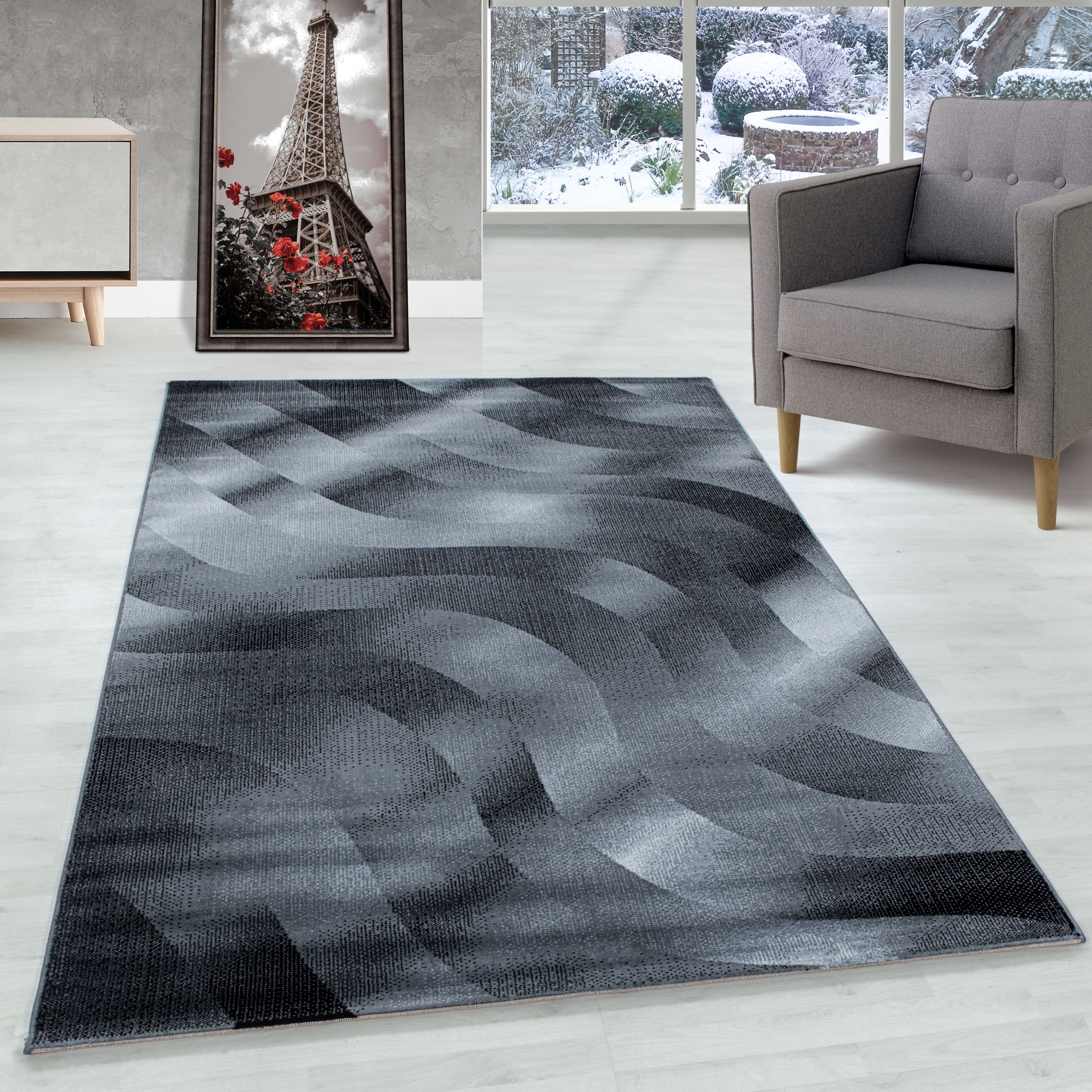 Modern Kurzflor Teppich Abstrakt Design Teppich Modern Stil Teppich Wohnzimmer