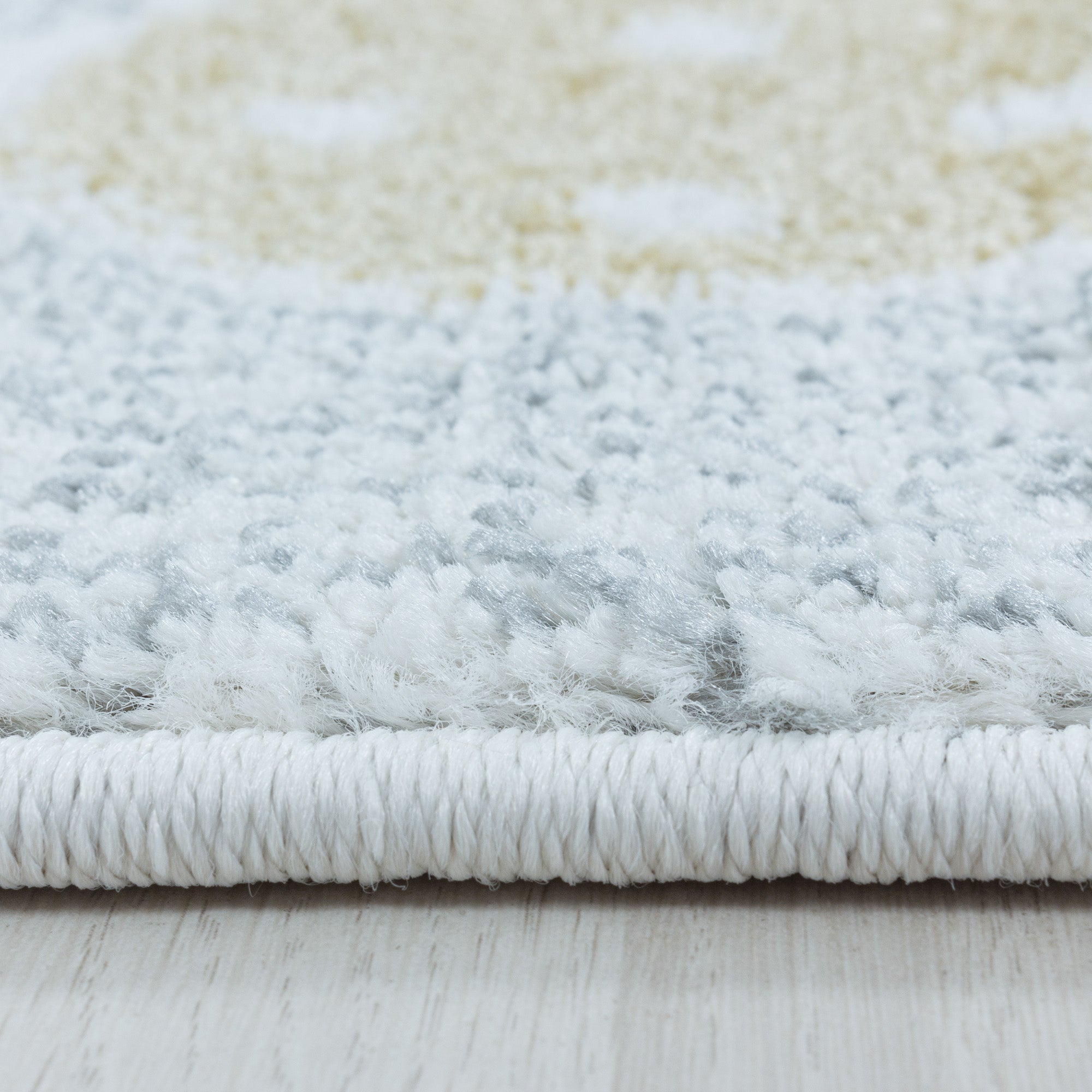 Kinderteppich Mond- und Stern Design Pflegeleicht Teppich Kinderzimmer