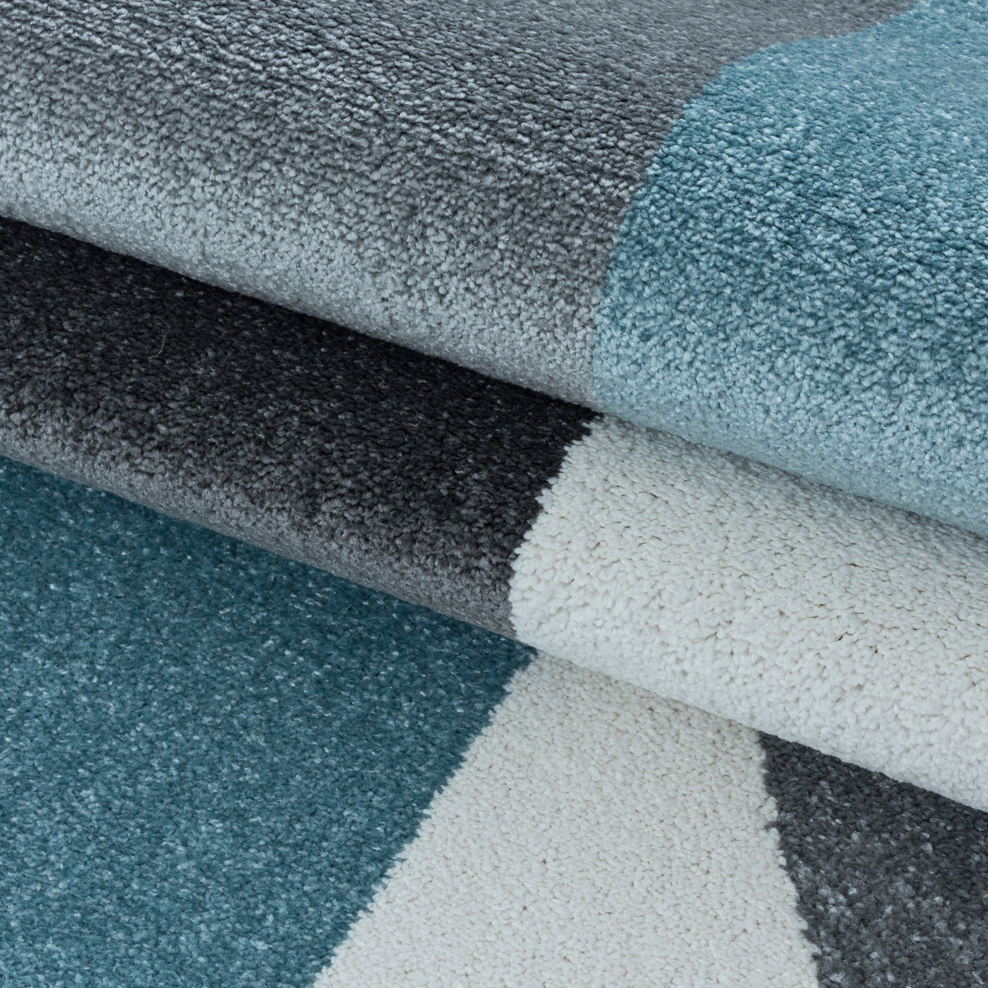 Designer Kurzflor Teppich Geometrisch Design Pflegeleicht Teppich Wohnzimmer