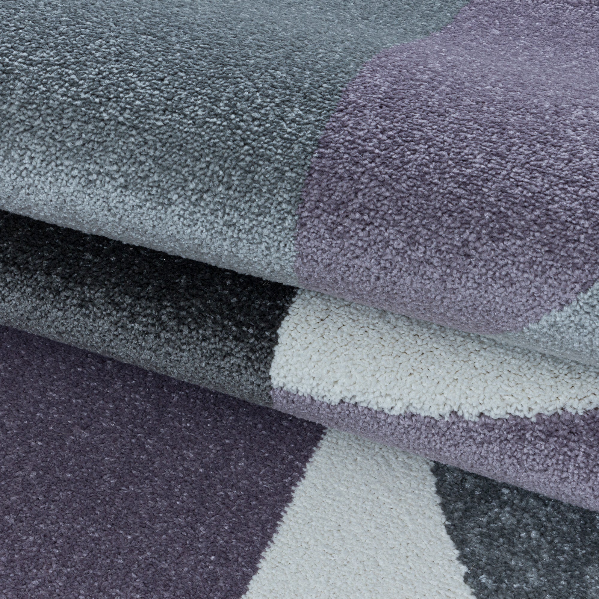 Designer Kurzflor Teppich Geometrisch Design Pflegeleicht Teppich Wohnzimmer