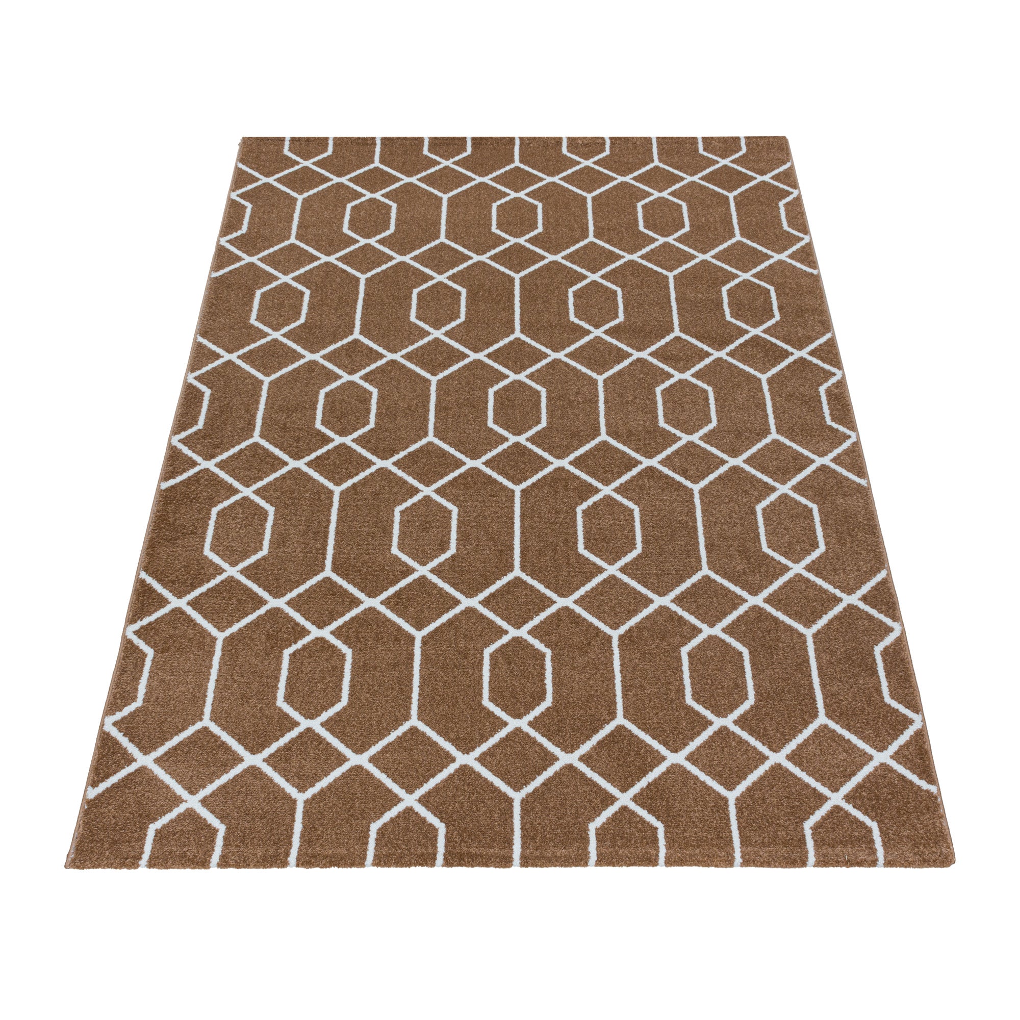 Designer Kurzflor Teppich Geometrisches Design Pflegeleicht Teppich Wohnzimmer