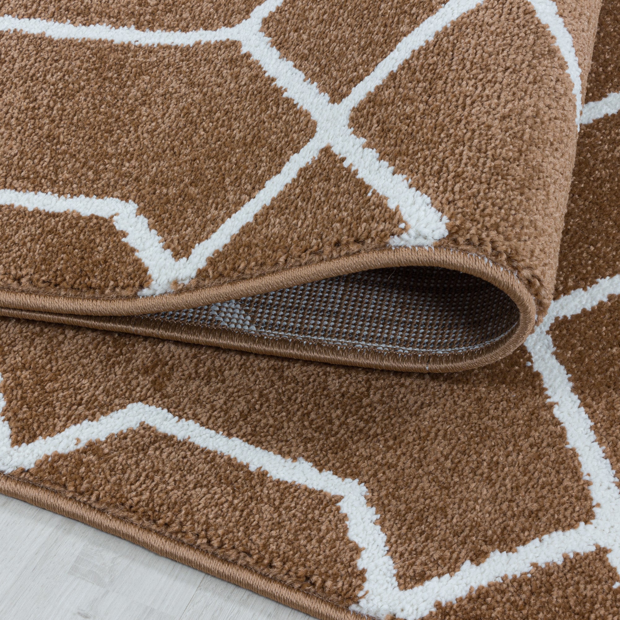 Designer Kurzflor Teppich Geometrisches Design Pflegeleicht Teppich Wohnzimmer