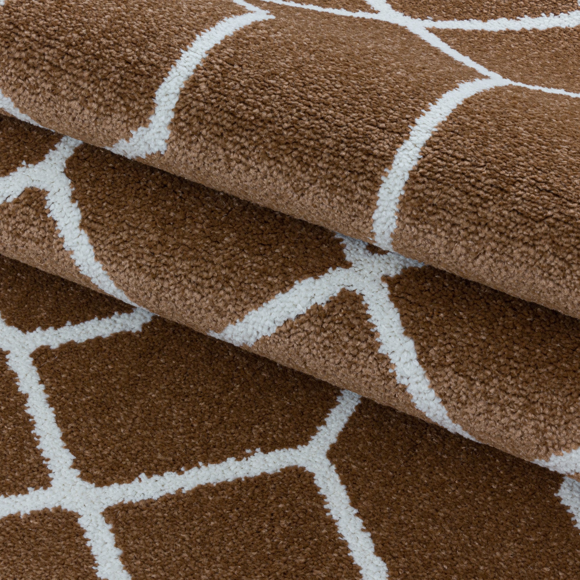 Designer Kurzflor Teppich Geometrisches Design Pflegeleicht Teppich Wohnzimmer