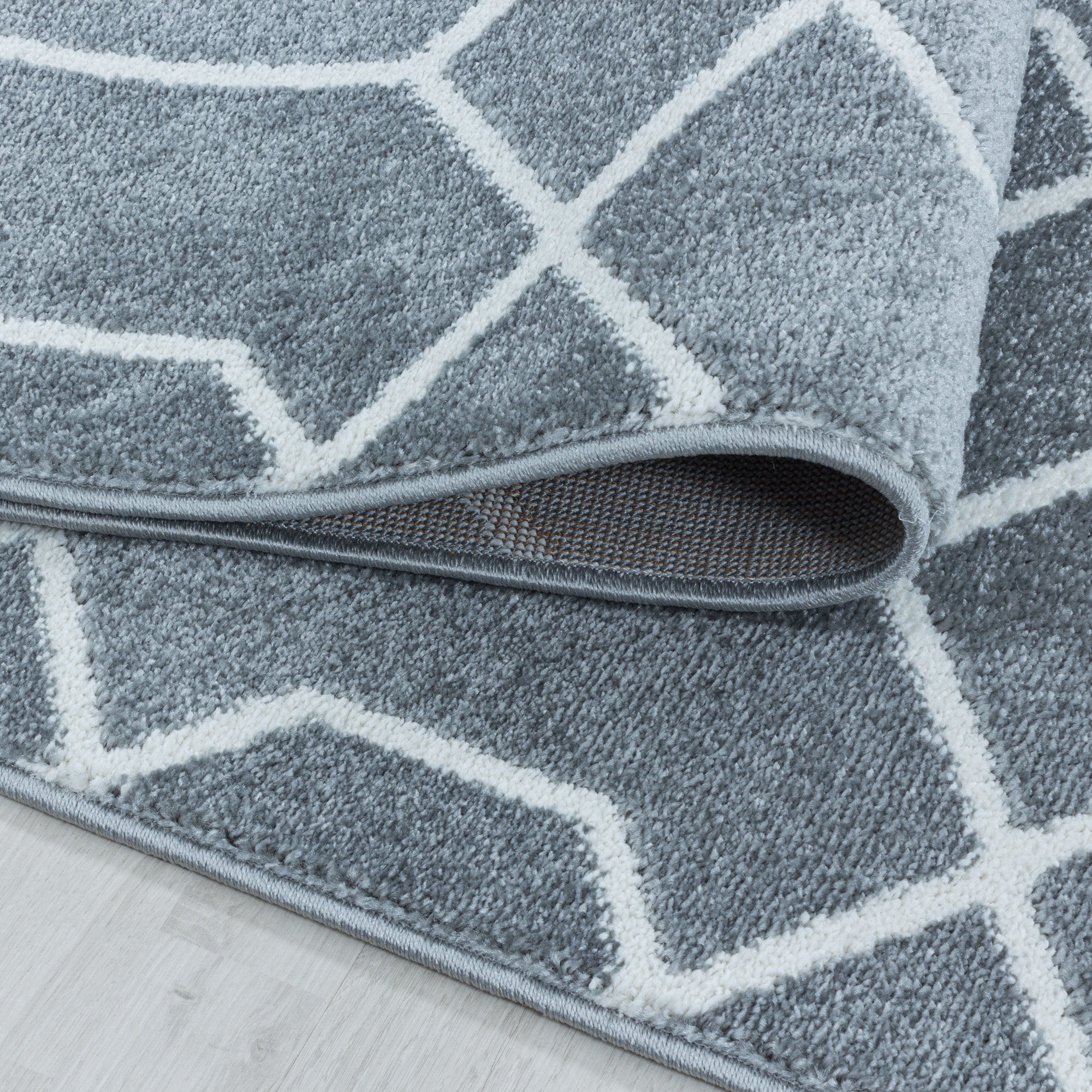 Designer Kurzflor Teppich Geometrisches Design Pflegeleicht Teppich Wohnzimmer