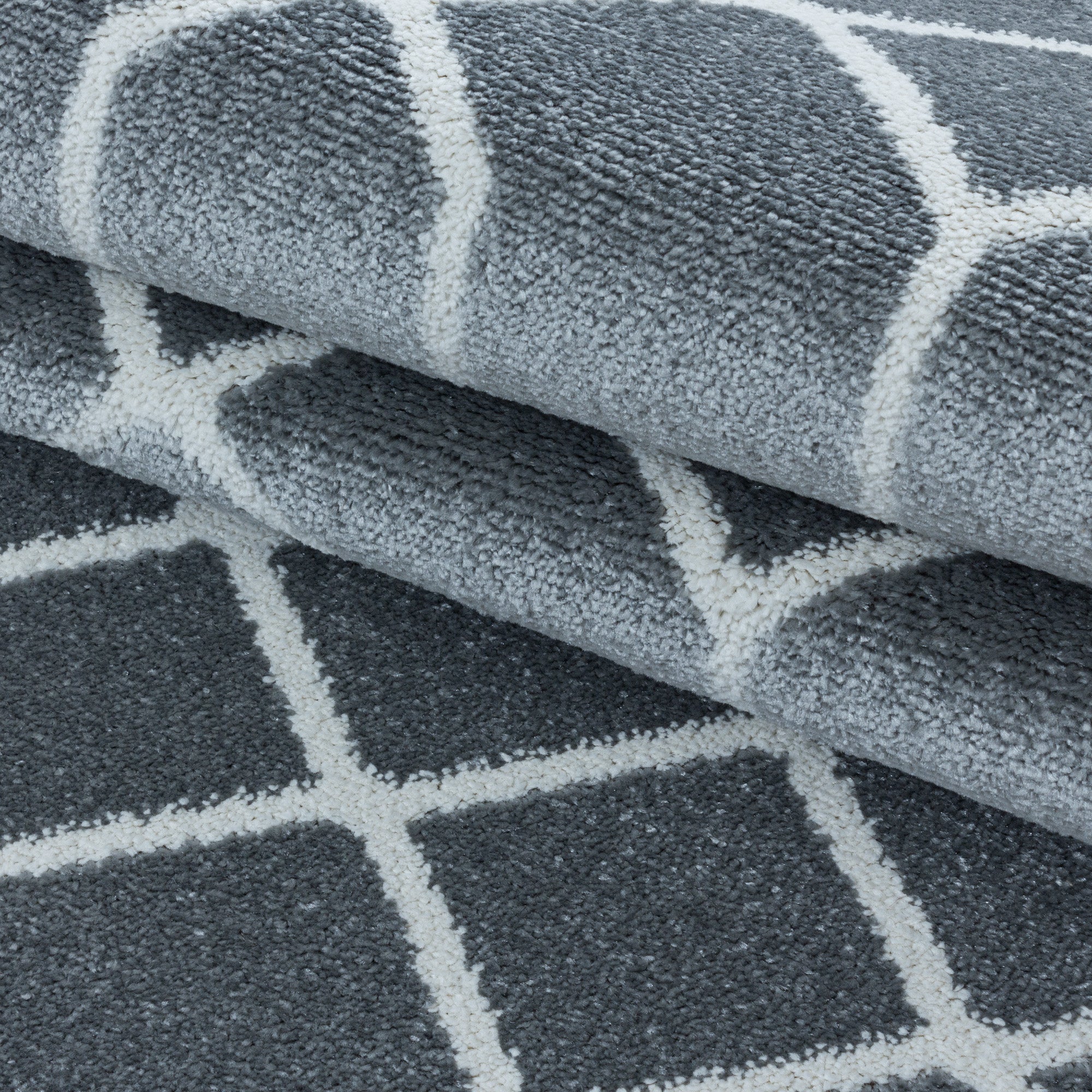 Designer Kurzflor Teppich Geometrisches Design Pflegeleicht Teppich Wohnzimmer