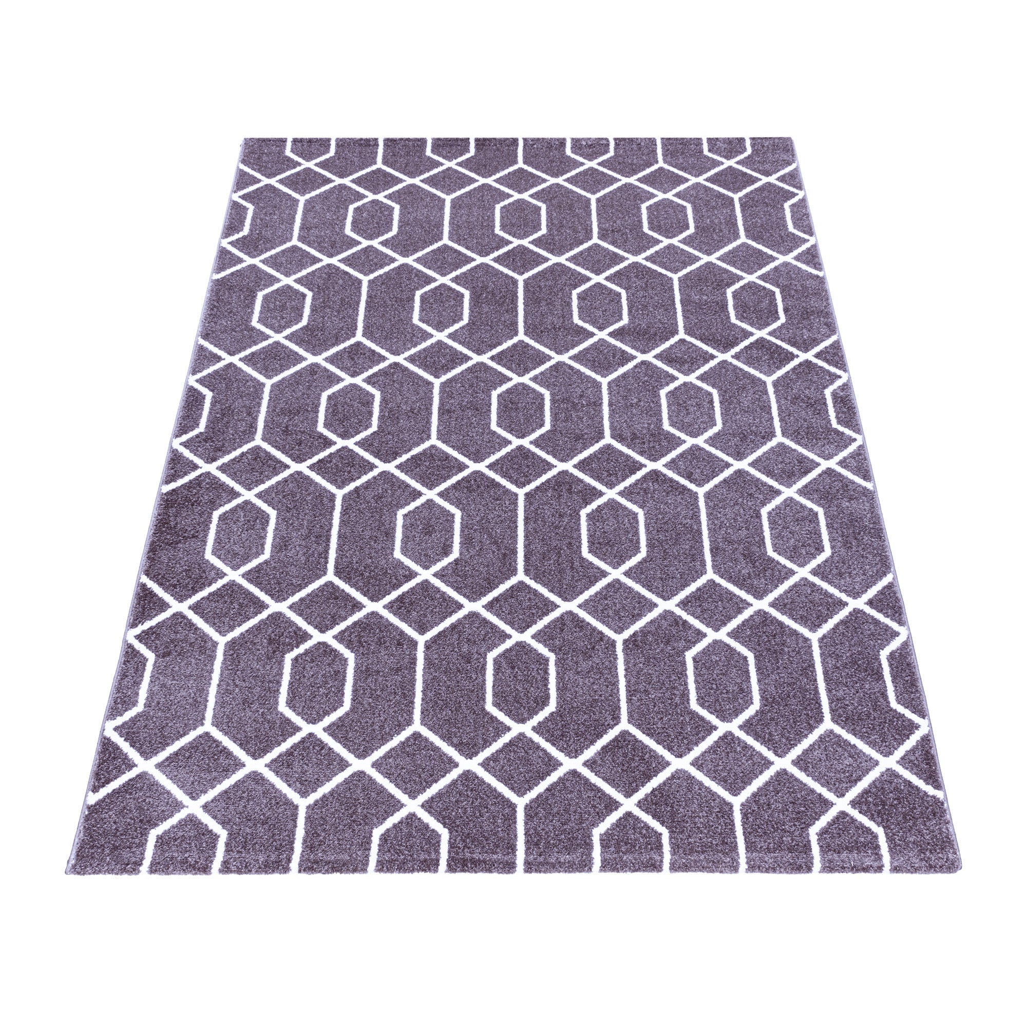 Designer Kurzflor Teppich Geometrisches Design Pflegeleicht Teppich Wohnzimmer