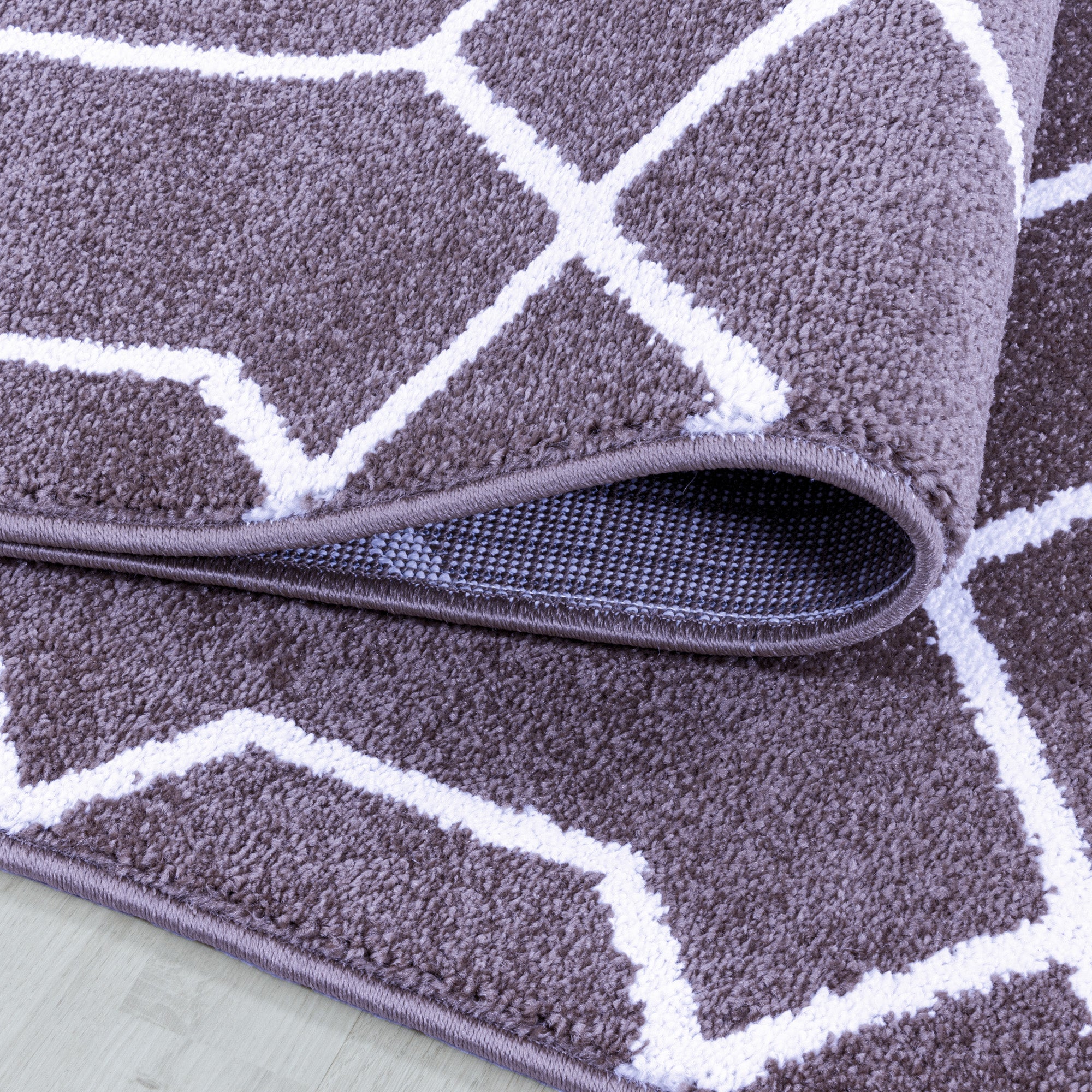 Designer Kurzflor Teppich Geometrisches Design Pflegeleicht Teppich Wohnzimmer
