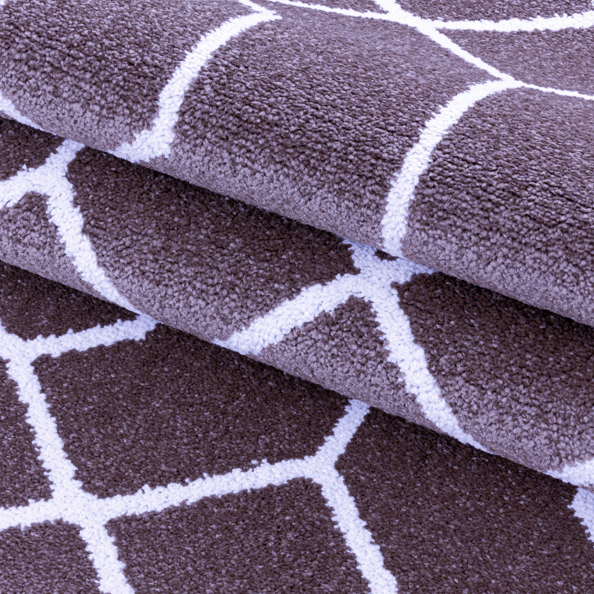Designer Kurzflor Teppich Geometrisches Design Pflegeleicht Teppich Wohnzimmer