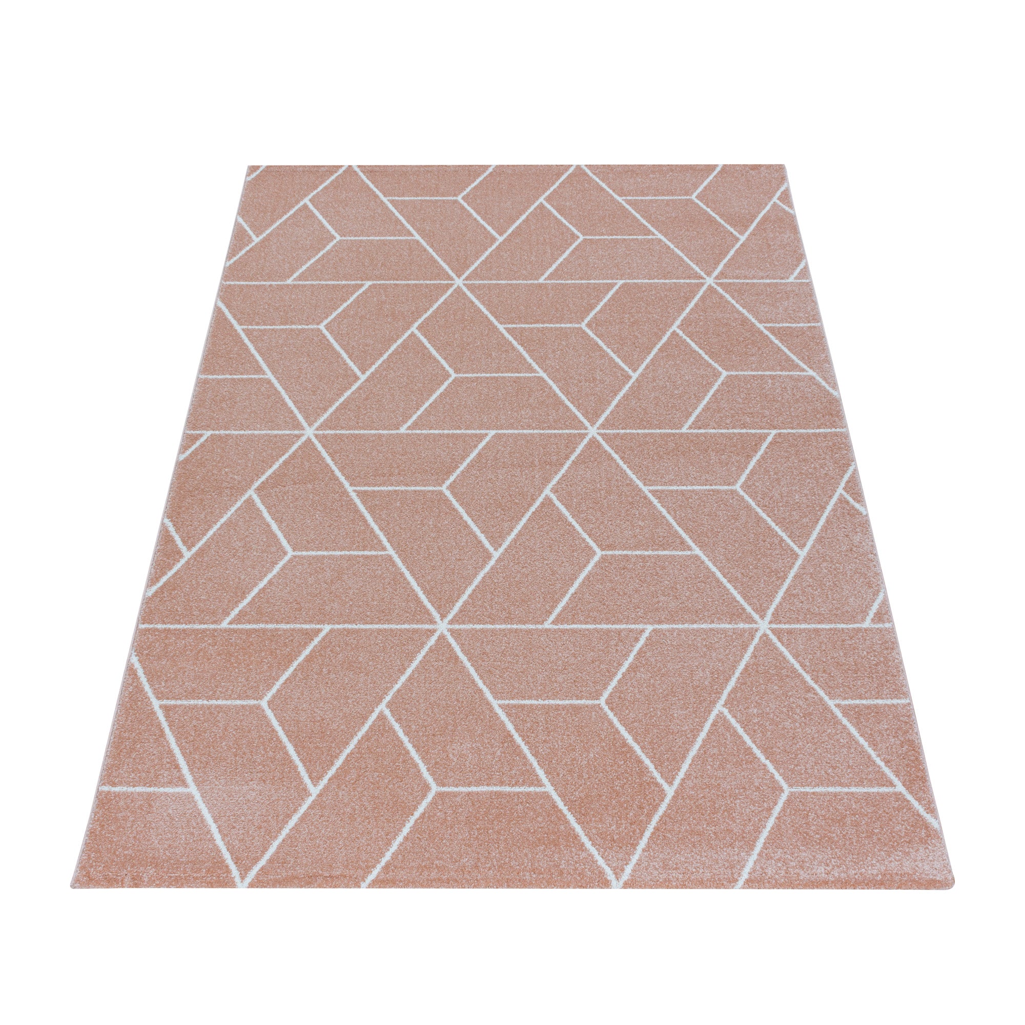 Designer Kurzflor Teppich Geometrisches Design Pflegeleicht Teppich Wohnzimmer