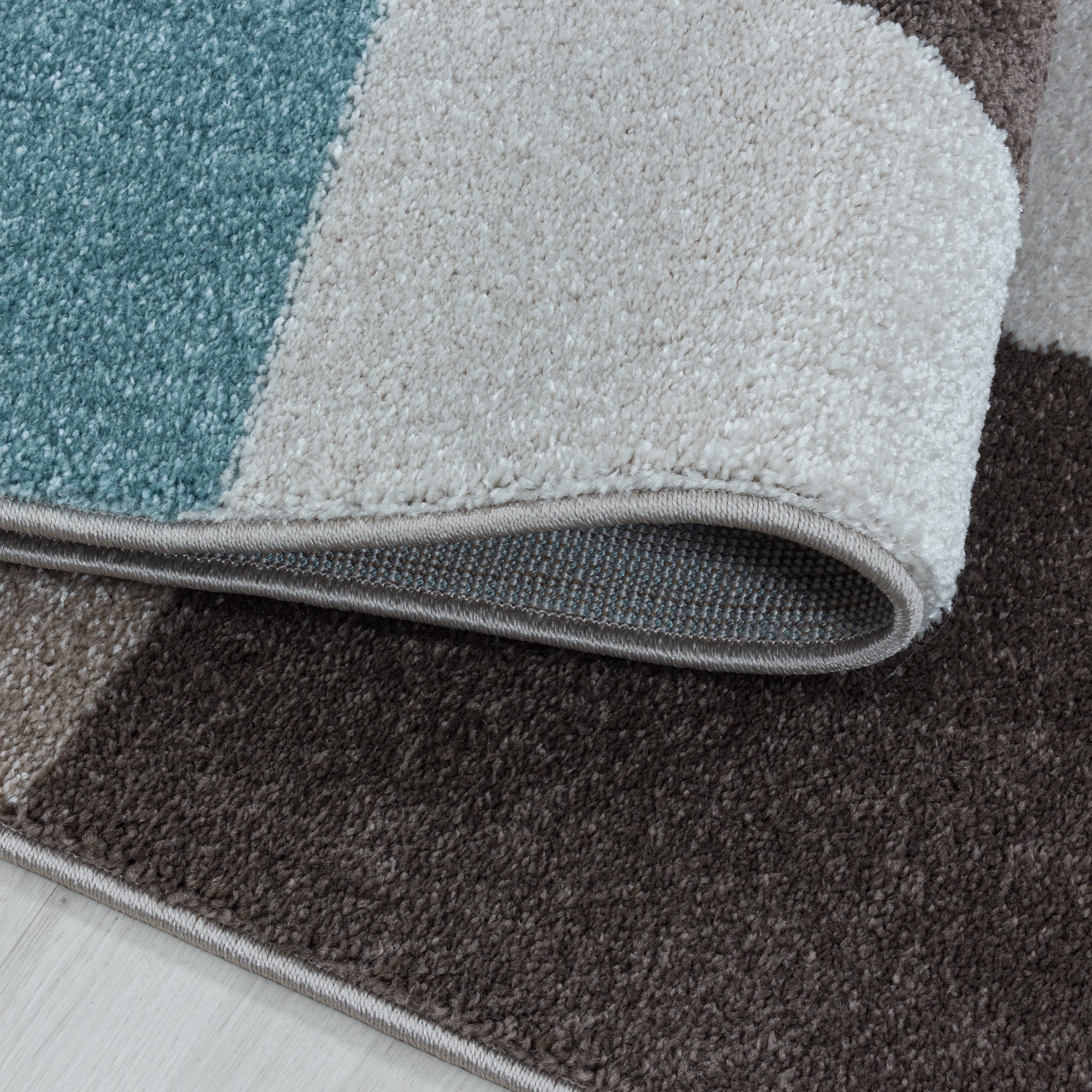 Designer Kurzflor Teppich Ombre Design Pflegeleicht Modern Teppich Wohnzimmer