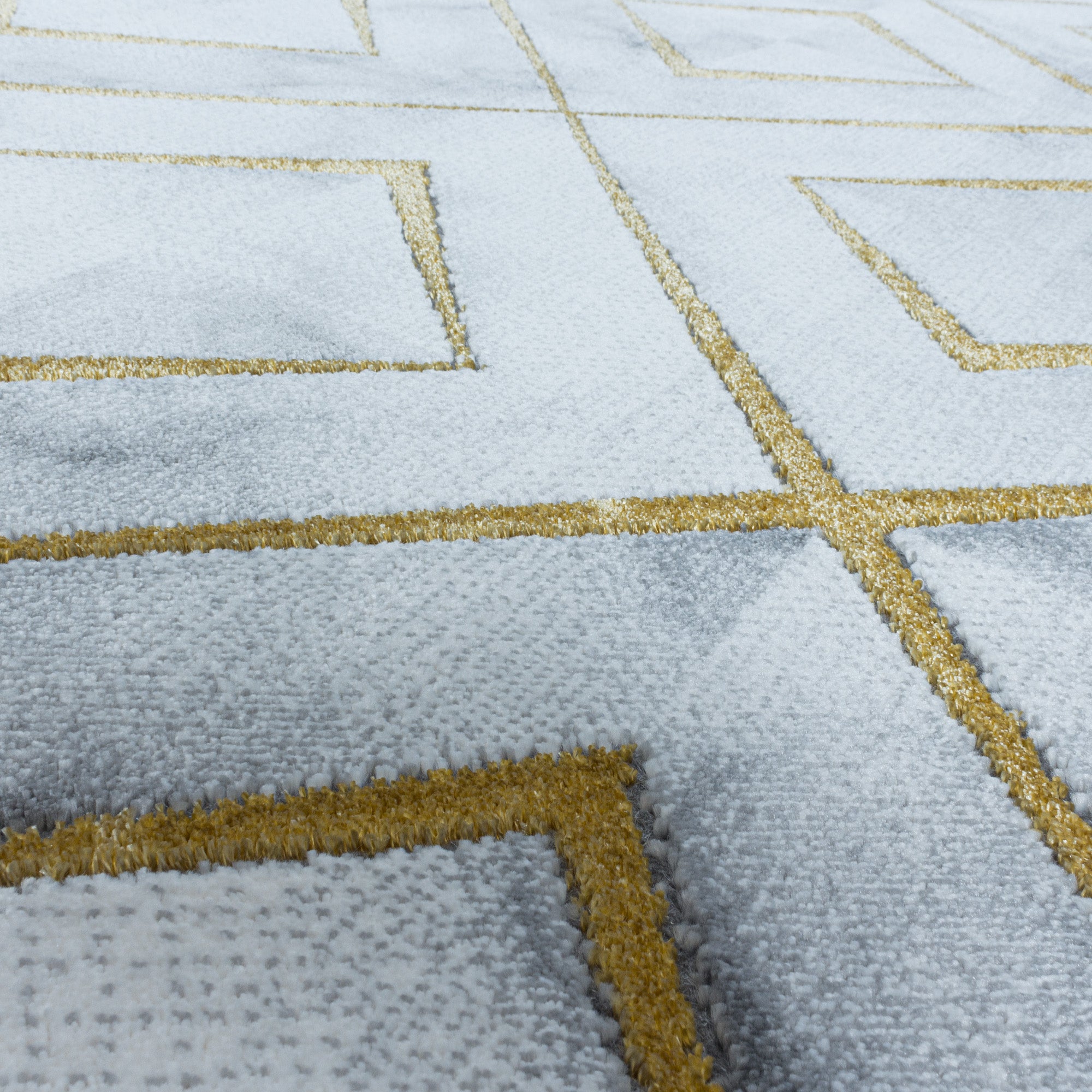 Teppich Wohnzimmer Rauten Design Teppich Marmor Optik Skandinavische Stil