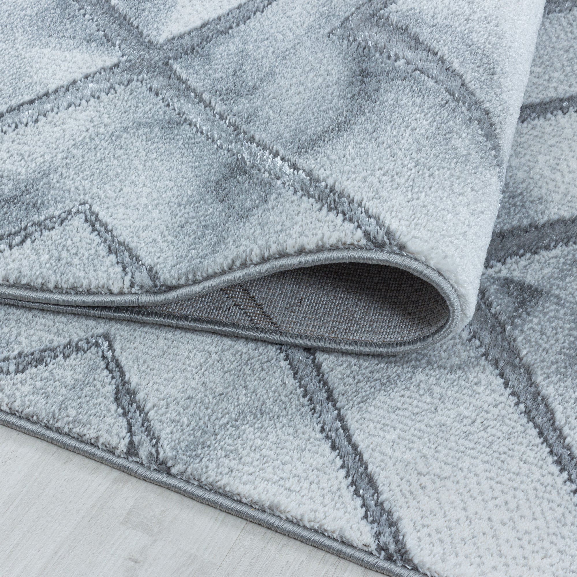 Teppich Wohnzimmer Rauten Design Teppich Marmor Optik Skandinavische Stil