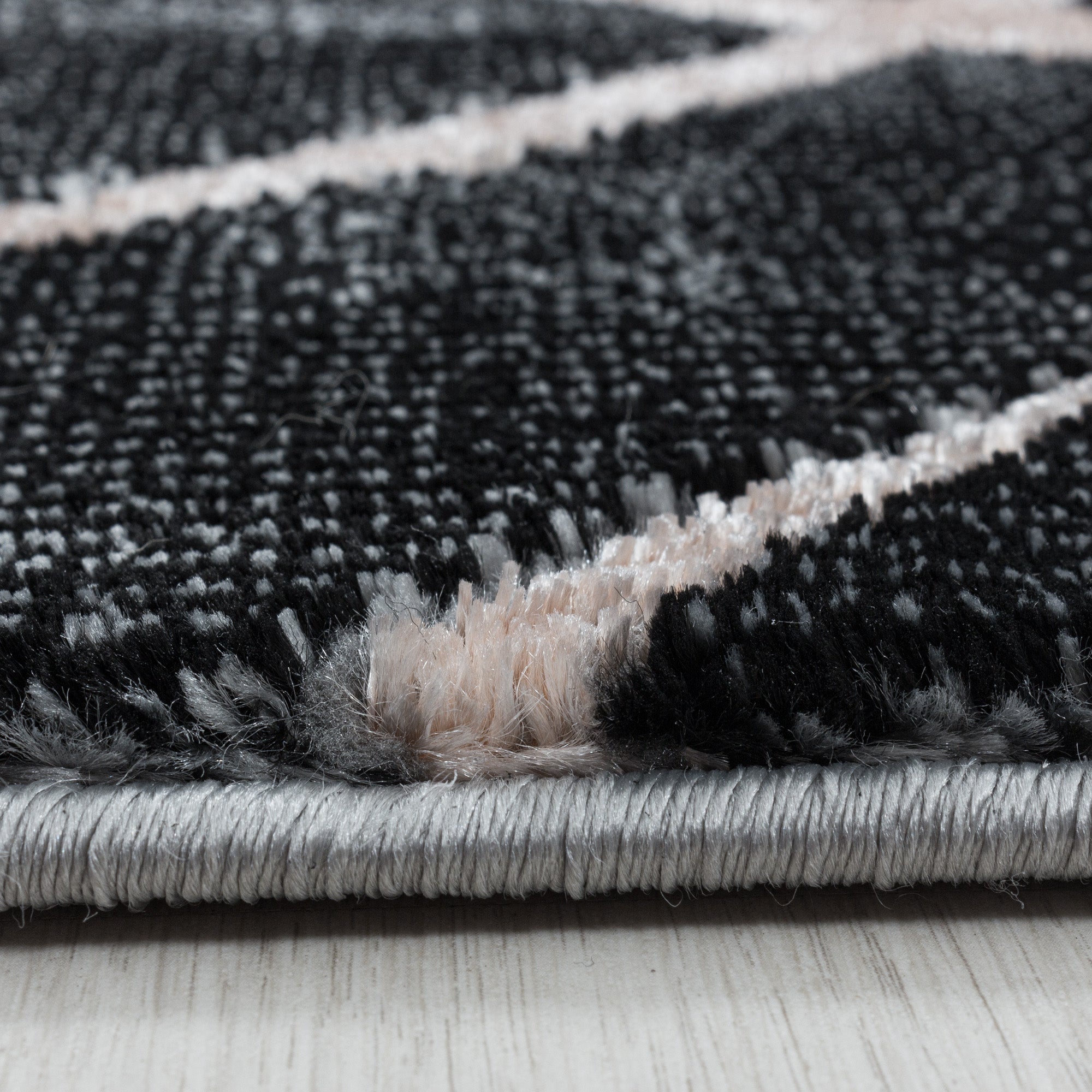 Teppich Wohnzimmer Rauten Design Teppich Marmor Optik Skandinavische Stil