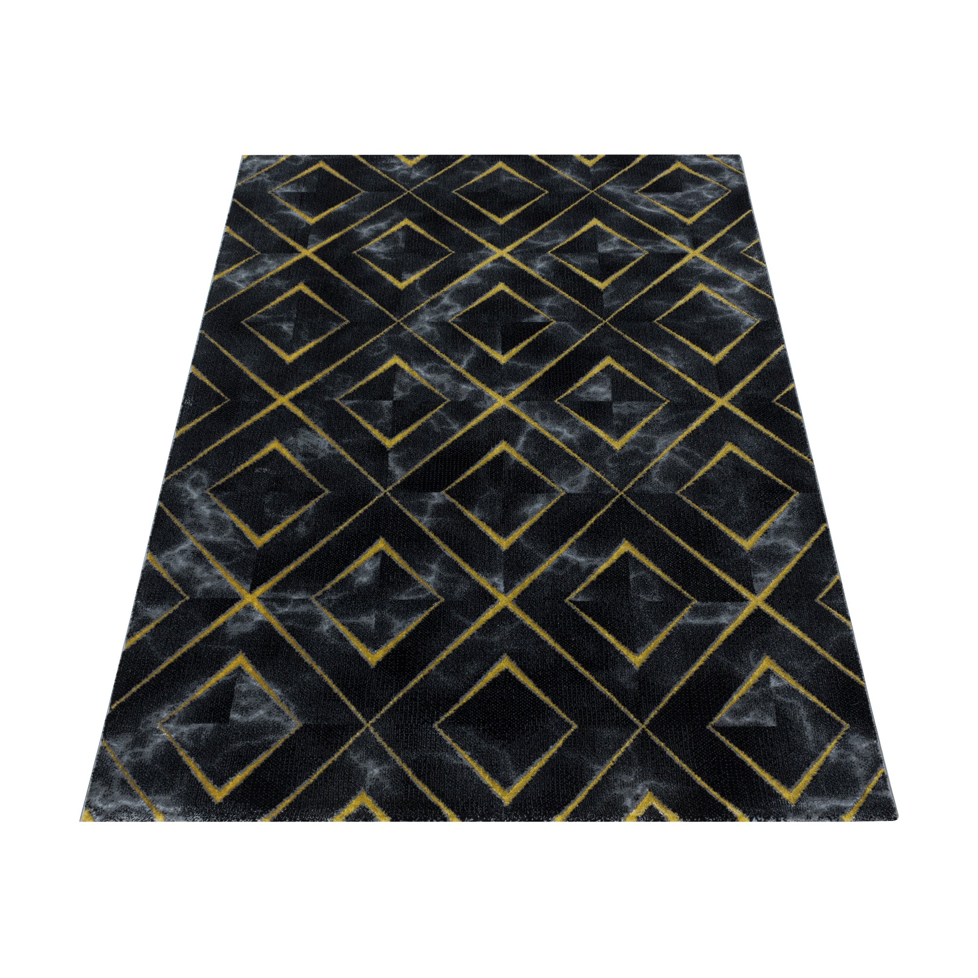 Teppich Wohnzimmer Rauten Design Teppich Marmor Optik Skandinavische Stil